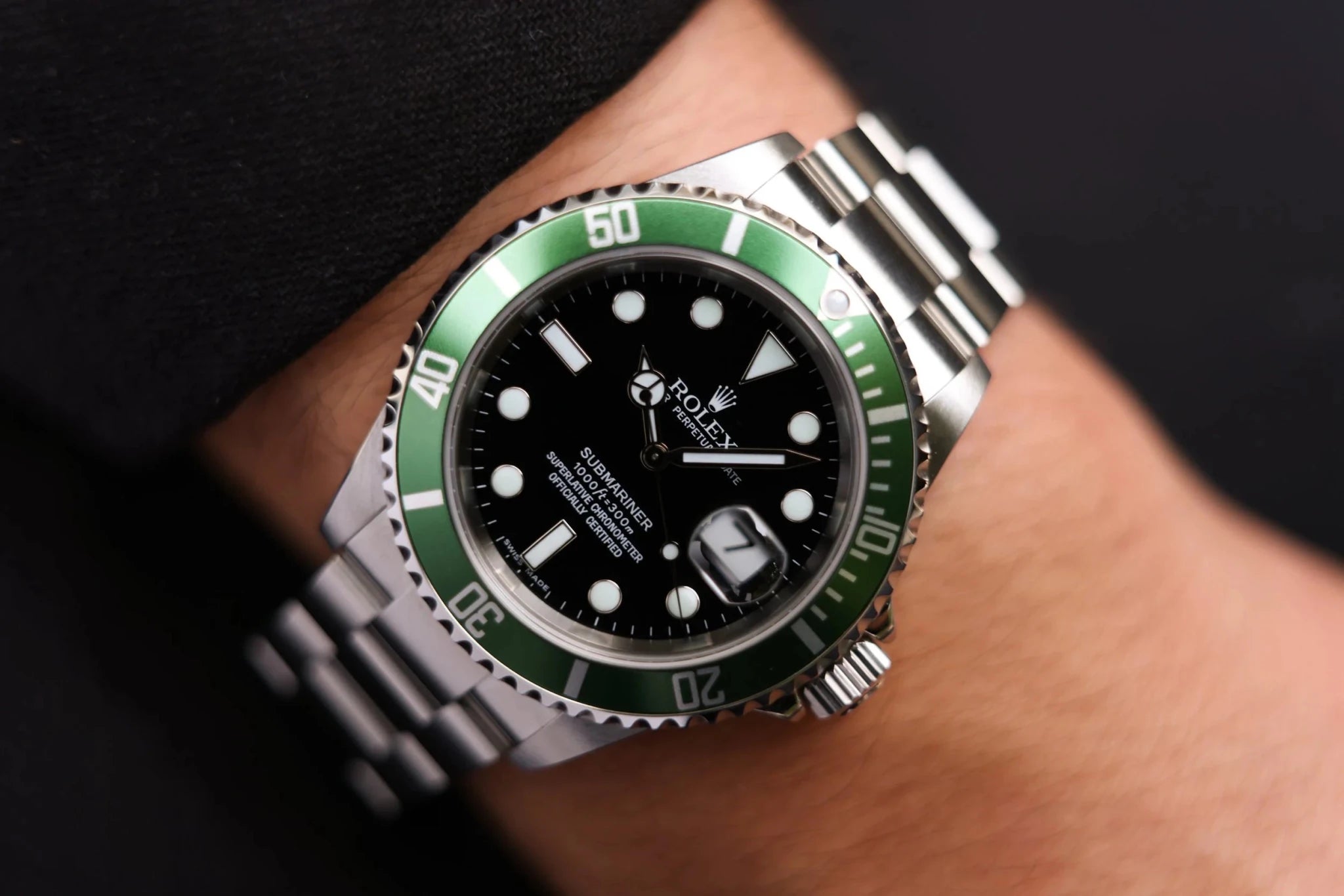 2006 Rolex Submariner Ref. 16610LV Kermit | Papers - Sierra Time Co