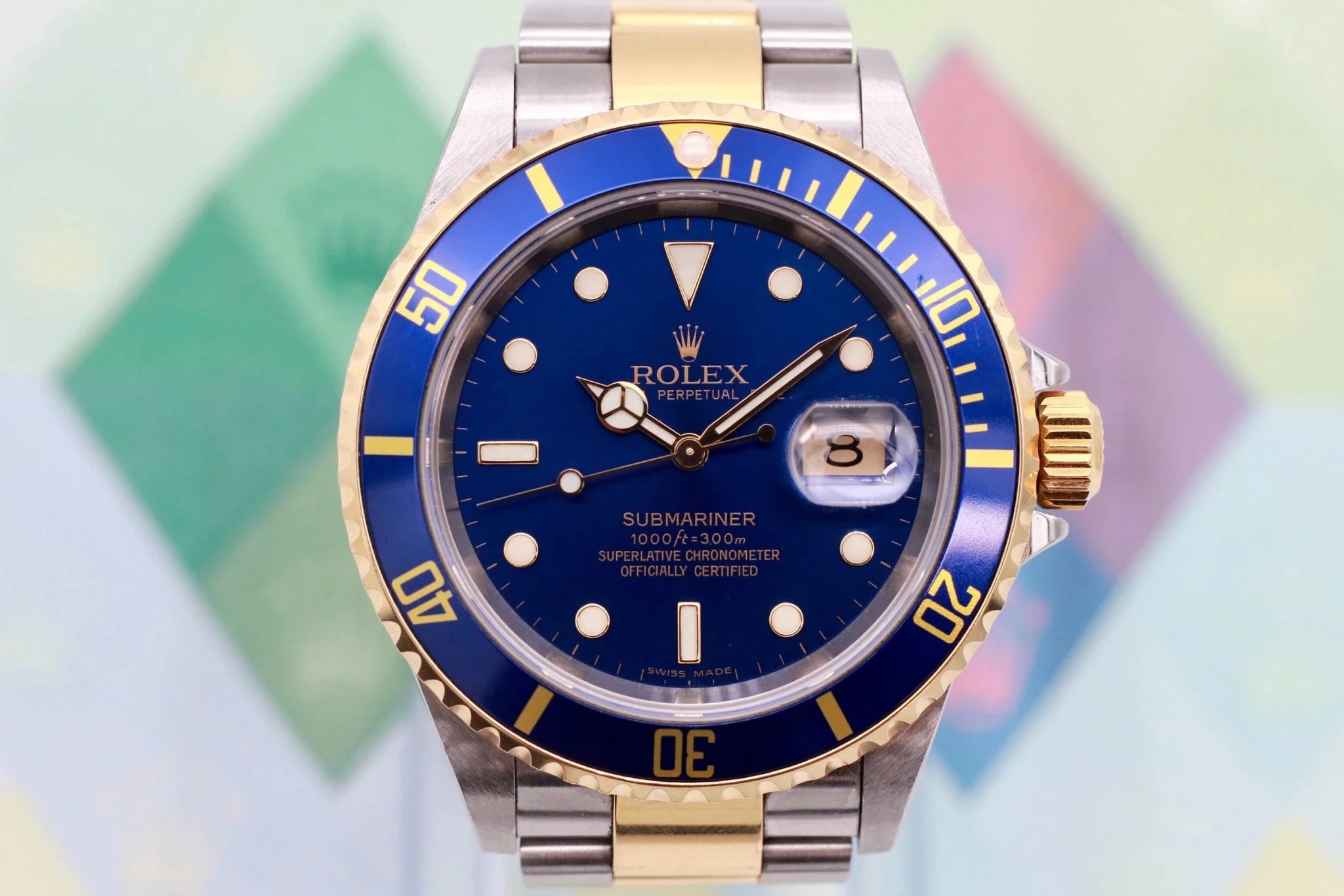 2006 Rolex Submariner Ref. 16613 Bluesy | Full Set - Sierra Time Co