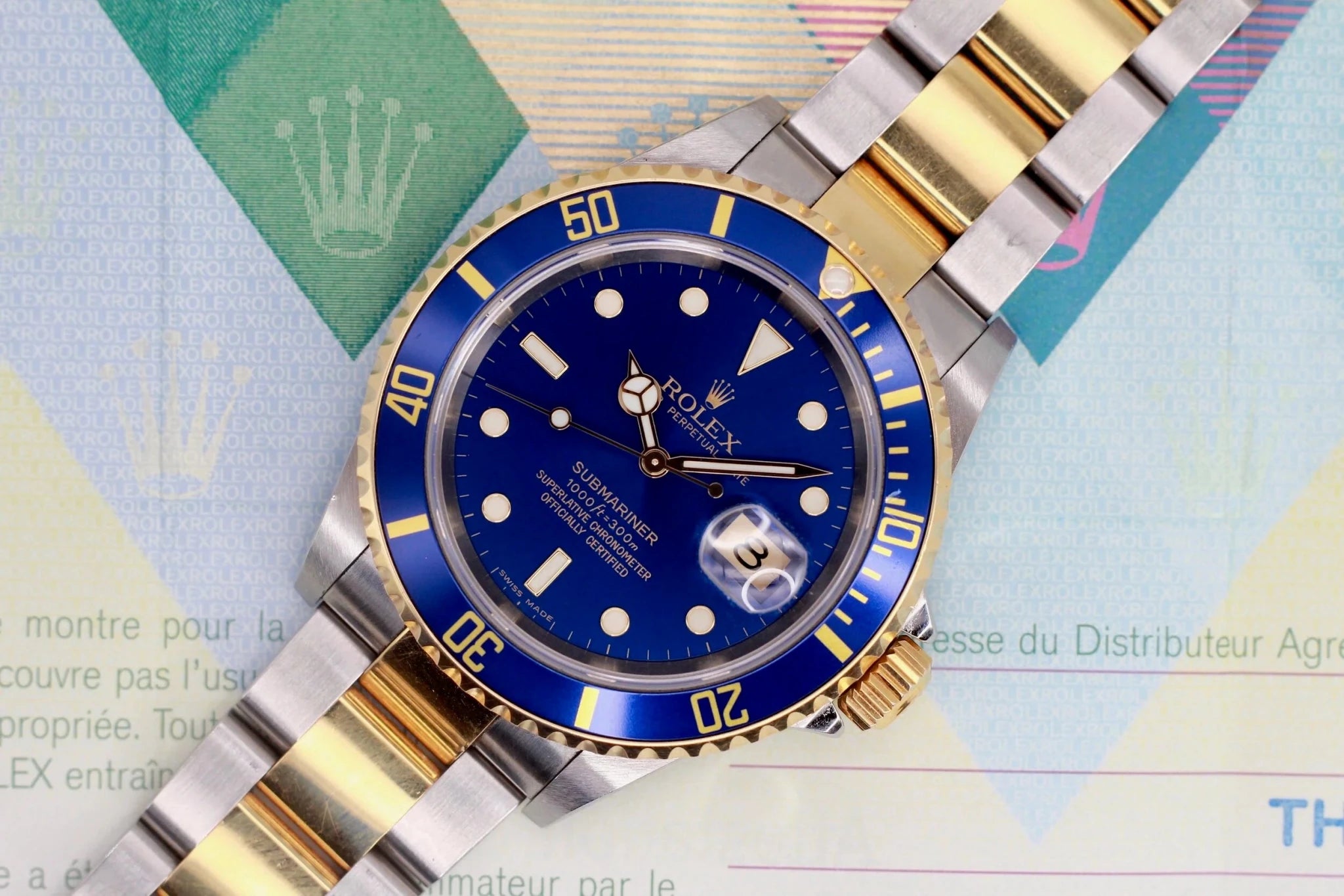 2006 Rolex Submariner Ref. 16613 Bluesy | Full Set - Sierra Time Co
