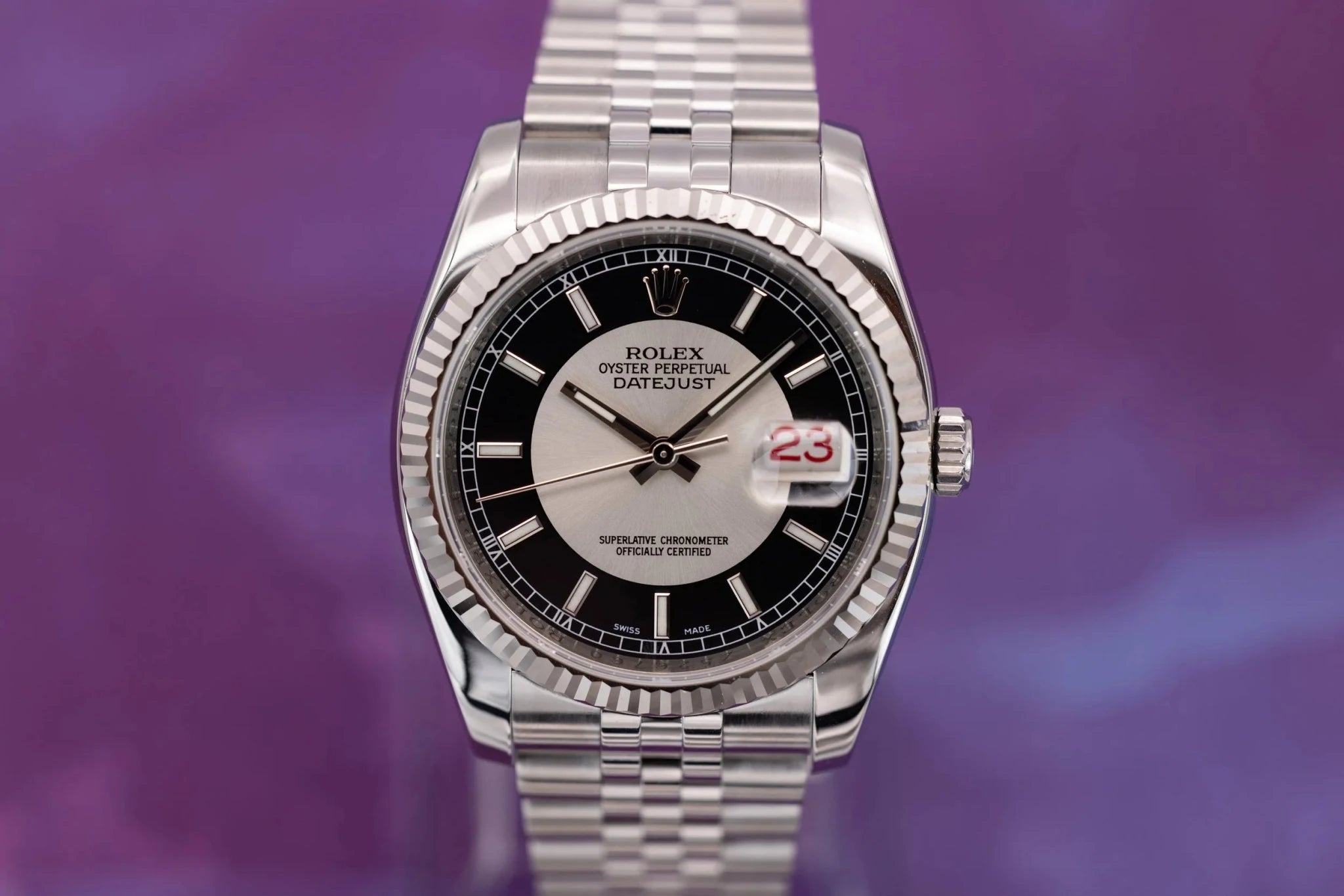 2007 Rolex Datejust Ref. 116234 | Black Roulette Dial | Box and Papers - Sierra Time Co