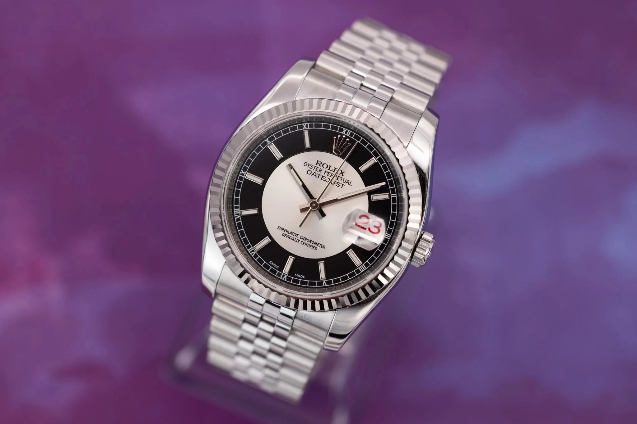 2007 Rolex Datejust Ref. 116234 | Black Roulette Dial | Box and Papers - Sierra Time Co