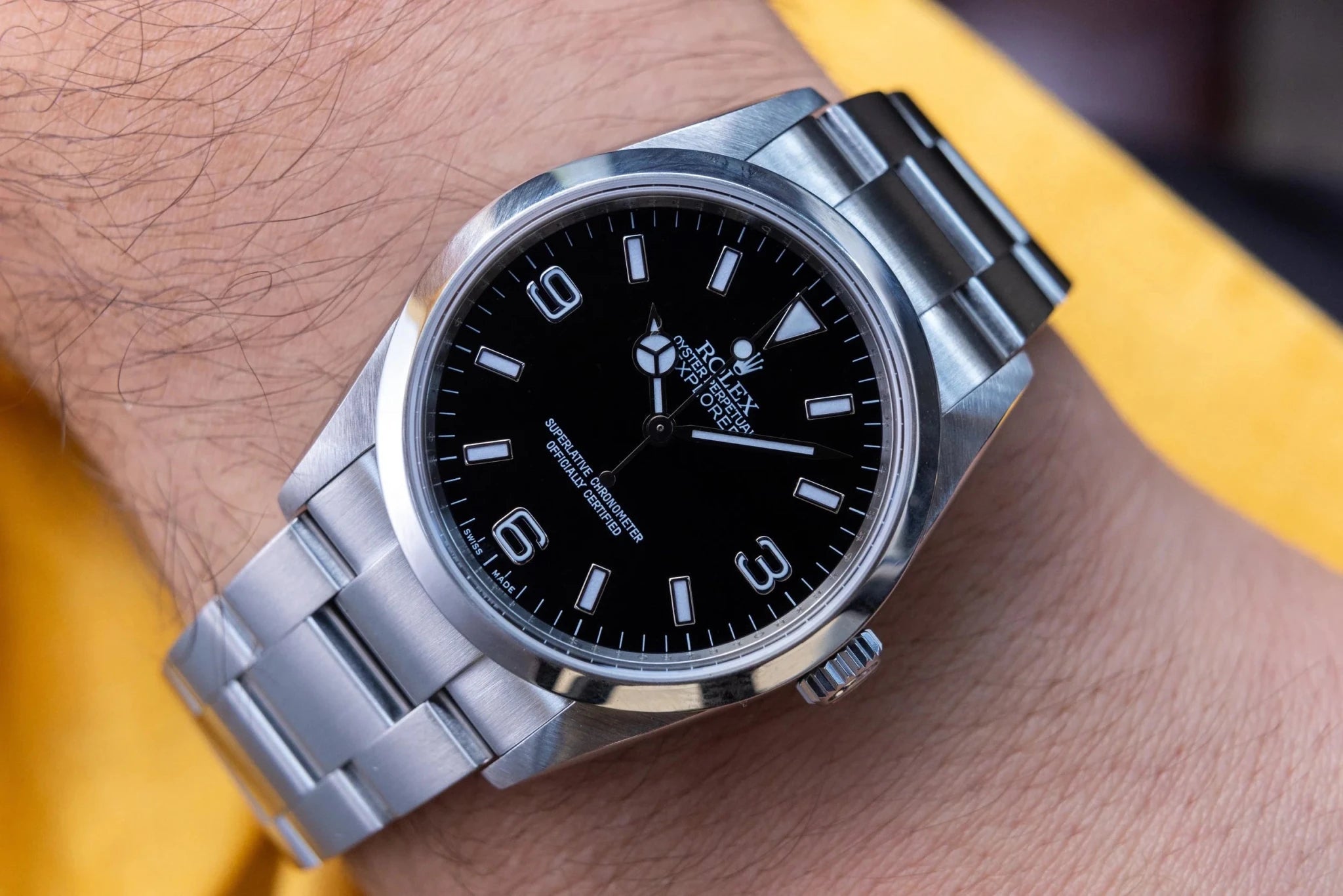 2007 Rolex Explorer I Ref. 114270 | Engraved Rehaut - Sierra Time Co