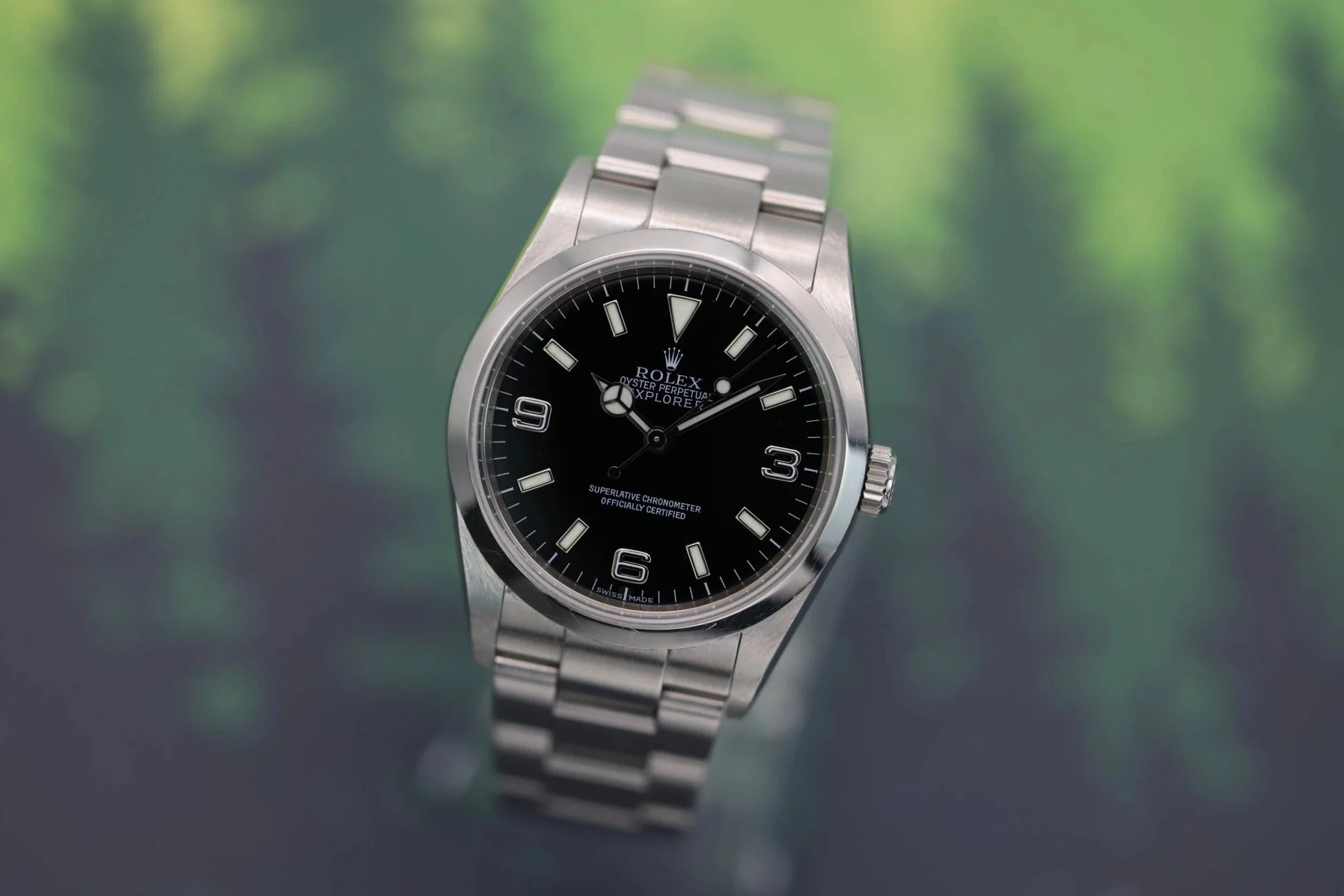 2007 Rolex Explorer I Ref. 114270 | Engraved Rehaut | Box and Papers - Sierra Time Co