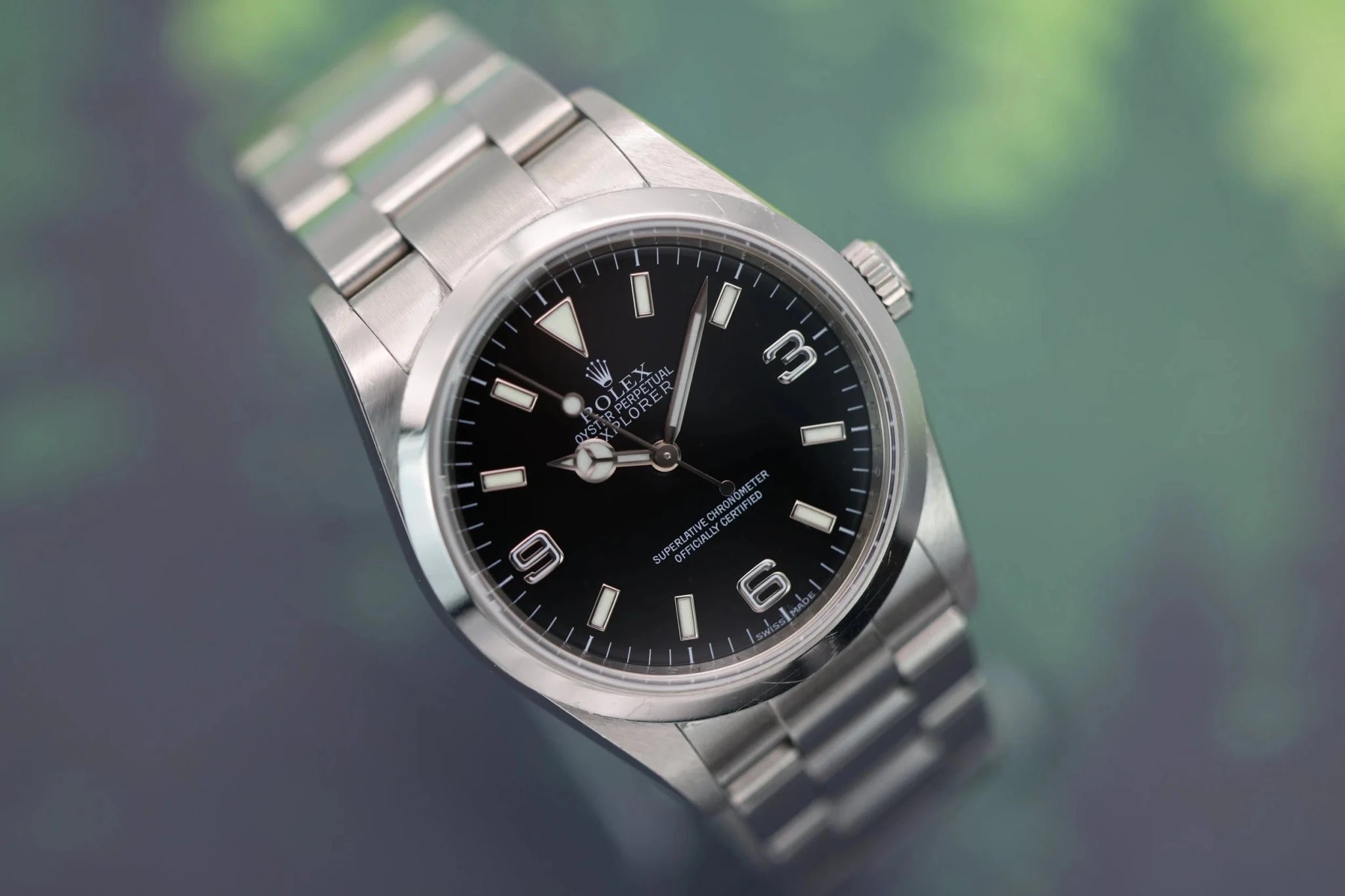 2007 Rolex Explorer I Ref. 114270 | Engraved Rehaut | Box and Papers - Sierra Time Co