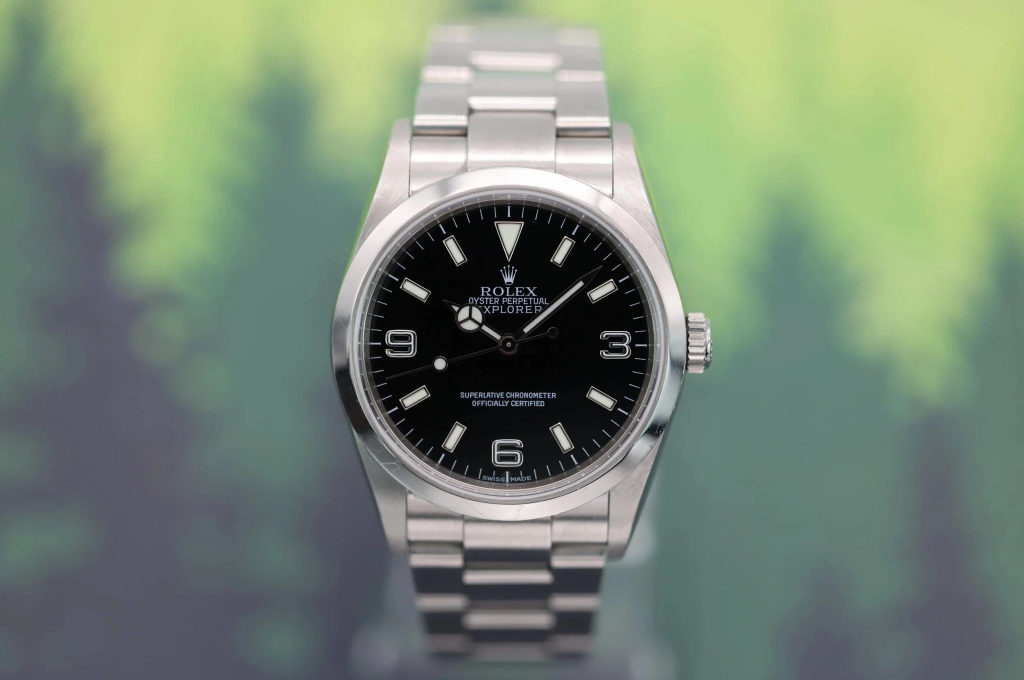 2007 Rolex Explorer I Ref. 114270 | Engraved Rehaut | Box and Papers - Sierra Time Co