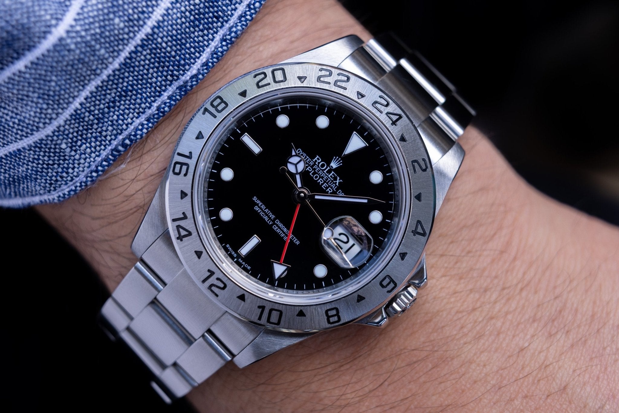2007 Rolex Explorer II Ref. 16570 | 3186 Movement | RSC Service Card | Box and Papers - Sierra Time Co