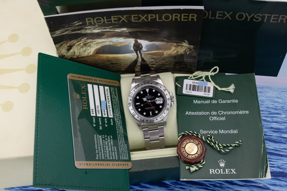 2007 Rolex Explorer II Ref. 16570 | Black Dial | 3186 Movement | Box and Papers - Sierra Time Co