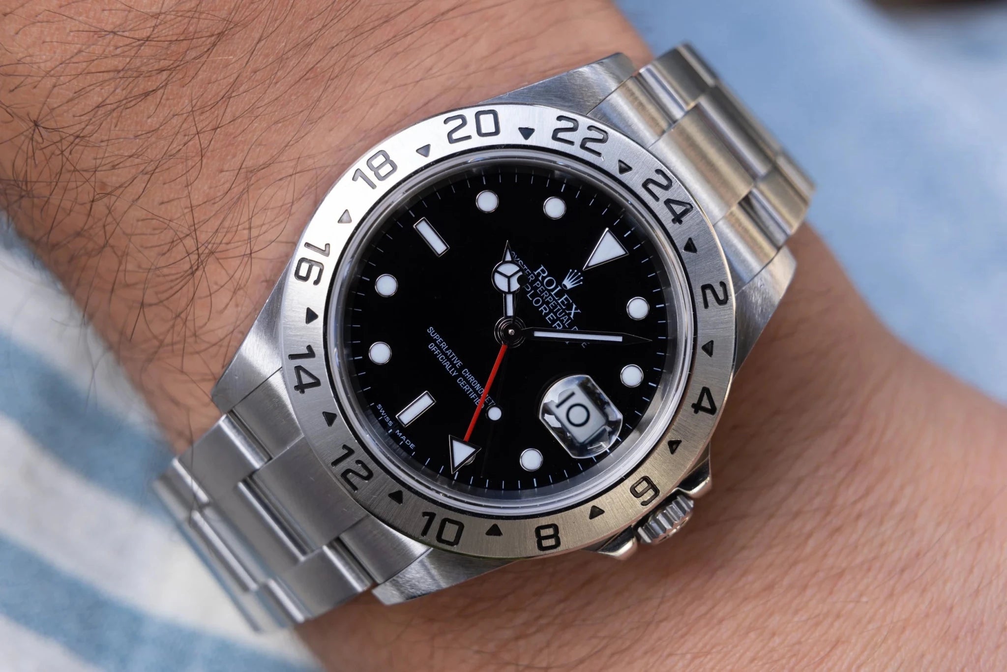 2007 Rolex Explorer II Ref. 16570 | No-Holes Case | Box and Papers - Sierra Time Co