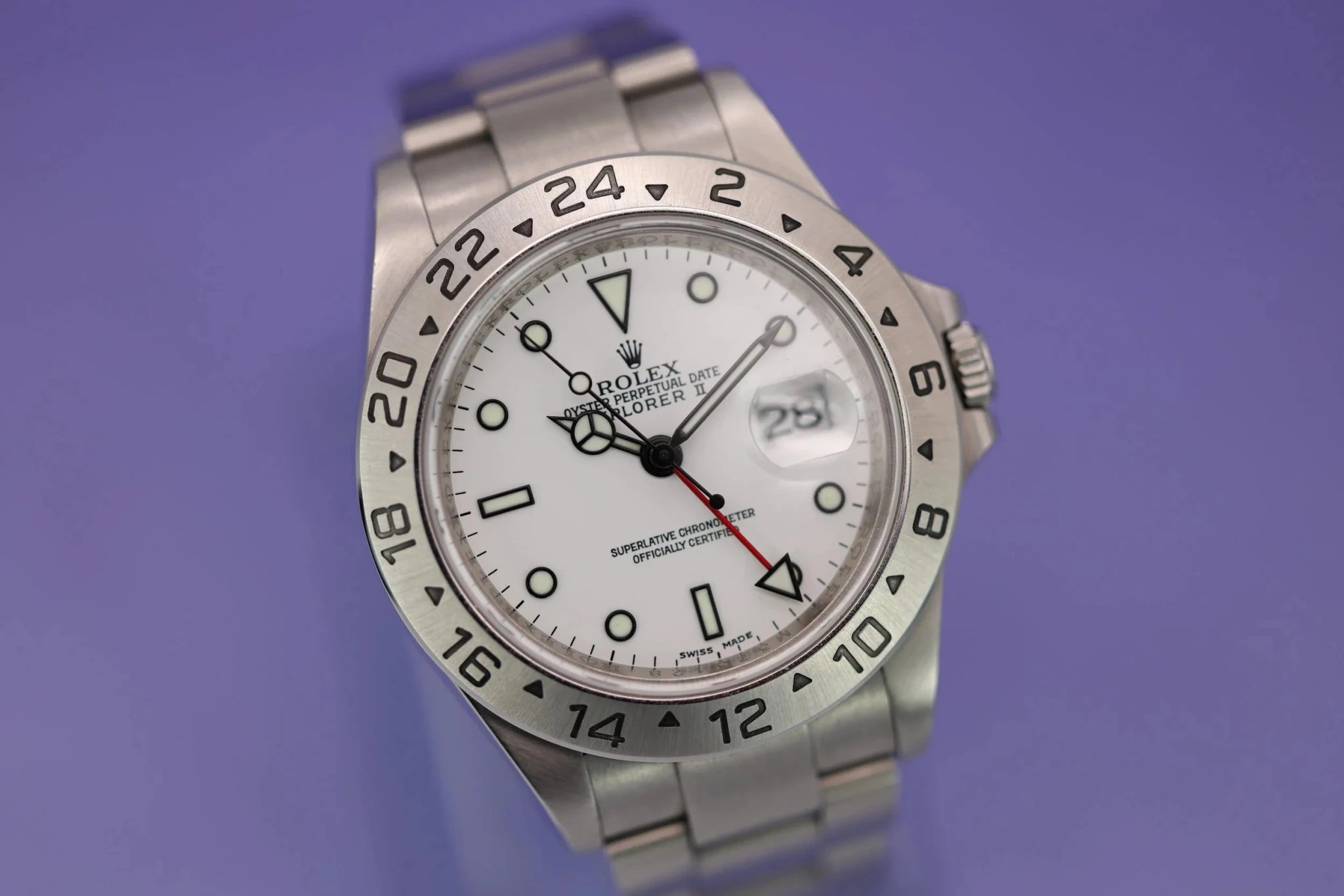 2007 Rolex Explorer II Ref. 16570 Polar | 3186 Movement | 2024 Service - Sierra Time Co