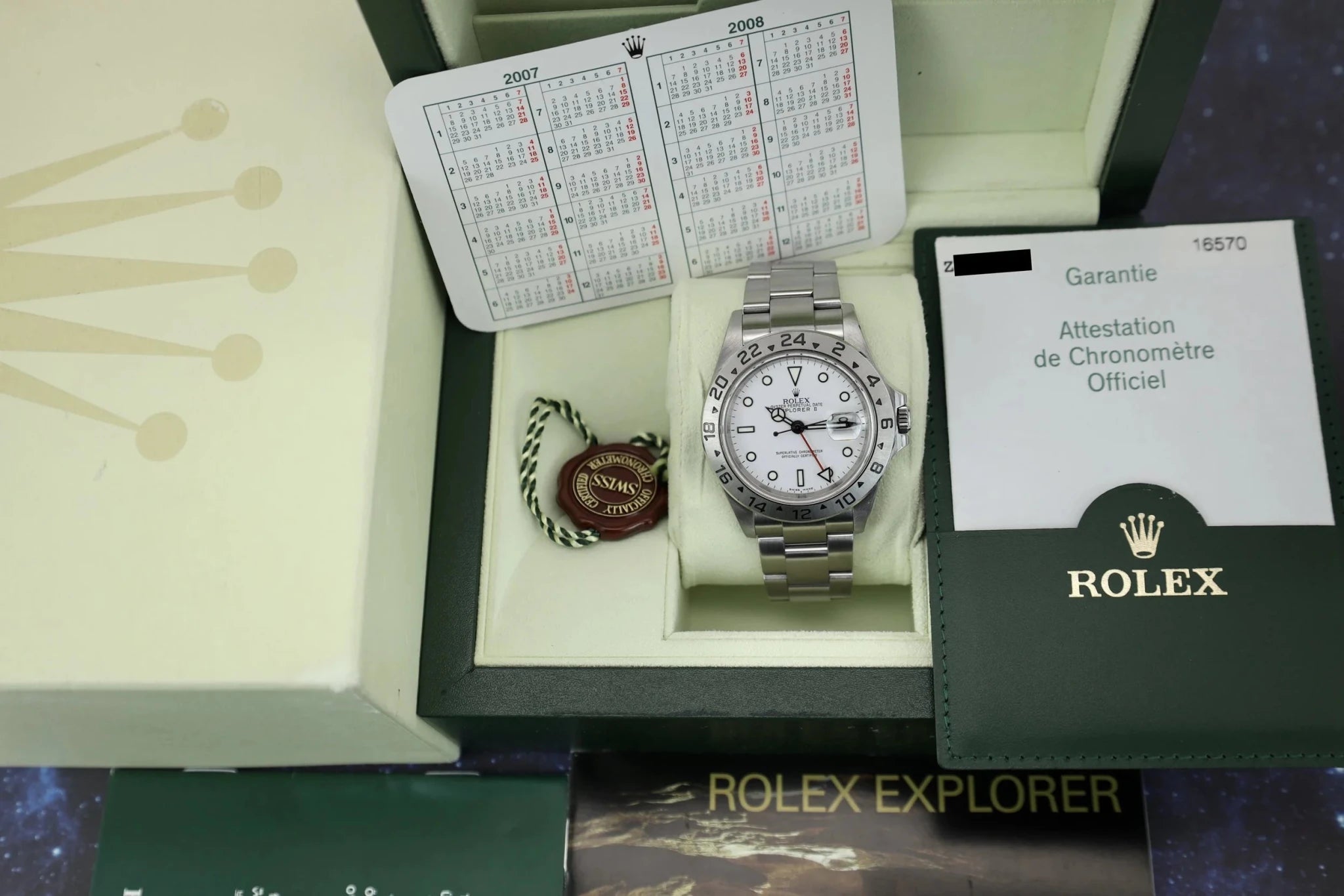 2007 Rolex Explorer II Ref. 16570 Polar | Box and Papers - Sierra Time Co
