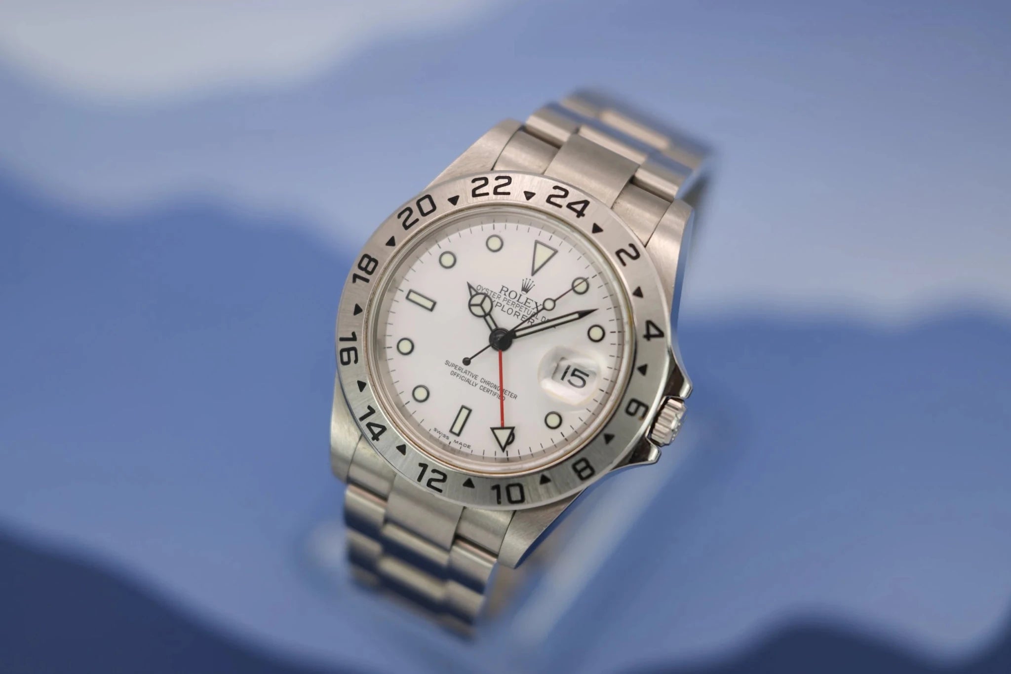 2007 Rolex Explorer II Ref. 16570 Polar | No-Holes Case | Box and Papers - Sierra Time Co