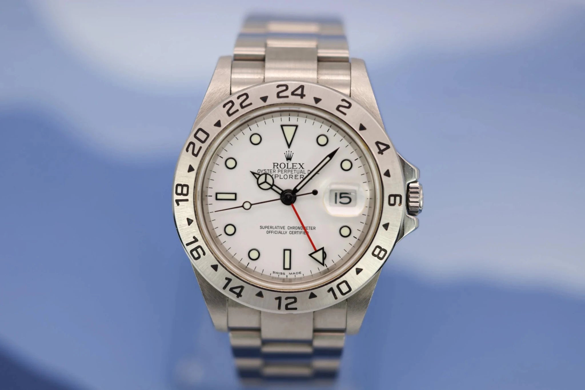 2007 Rolex Explorer II Ref. 16570 Polar | No-Holes Case | Box and Papers - Sierra Time Co