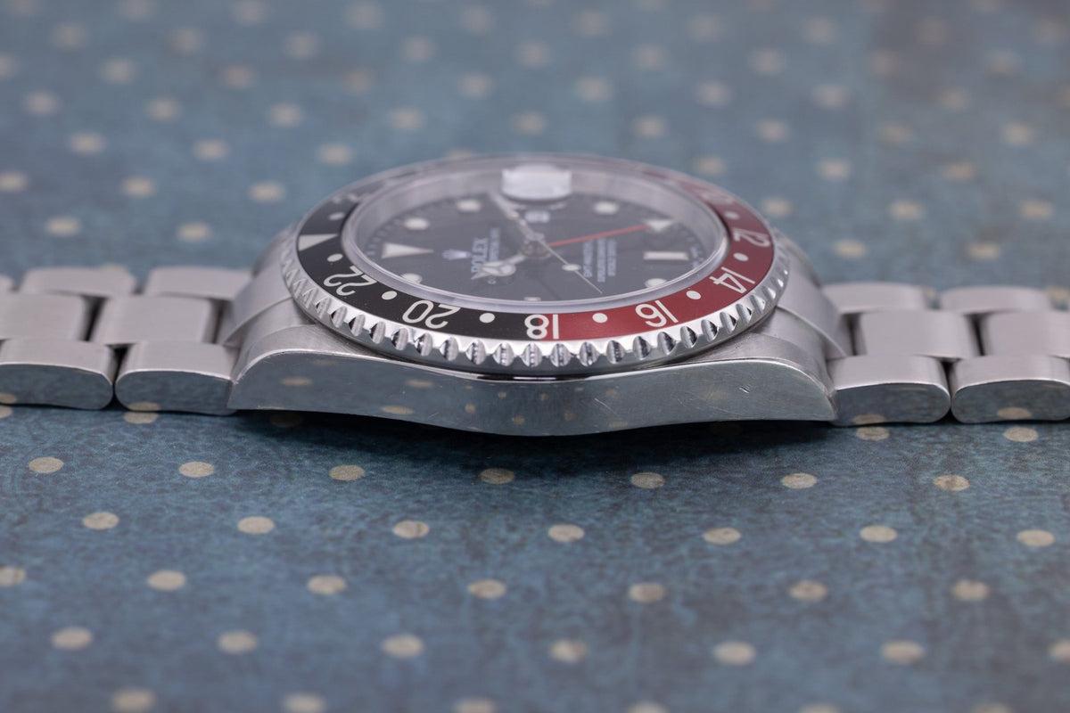 2007 Rolex GMT Master II Ref. 16710 Coke | No-Holes Case | Box and Papers - Sierra Time Co