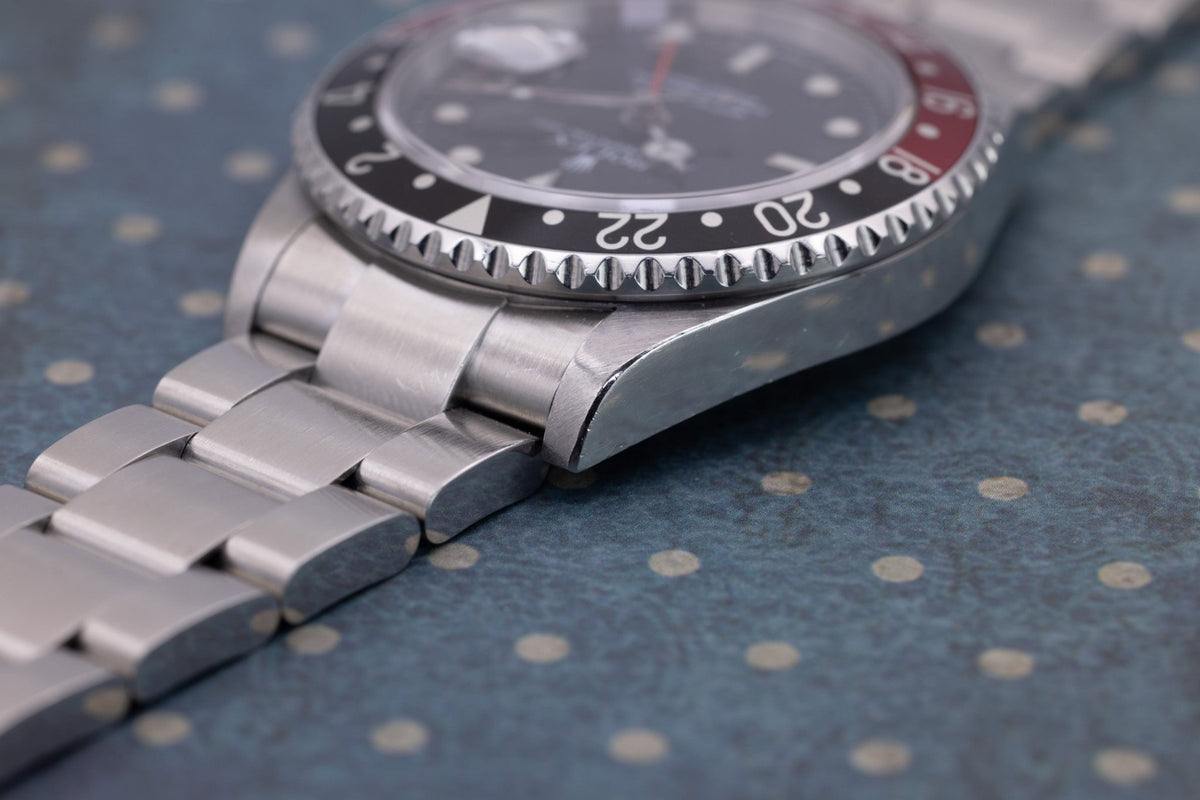 2007 Rolex GMT Master II Ref. 16710 Coke | No-Holes Case | Box and Papers - Sierra Time Co