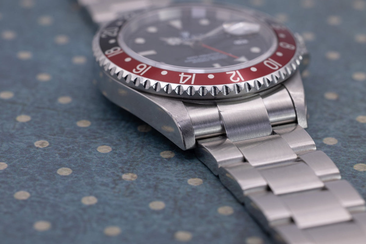 2007 Rolex GMT Master II Ref. 16710 Coke | No-Holes Case | Box and Papers - Sierra Time Co