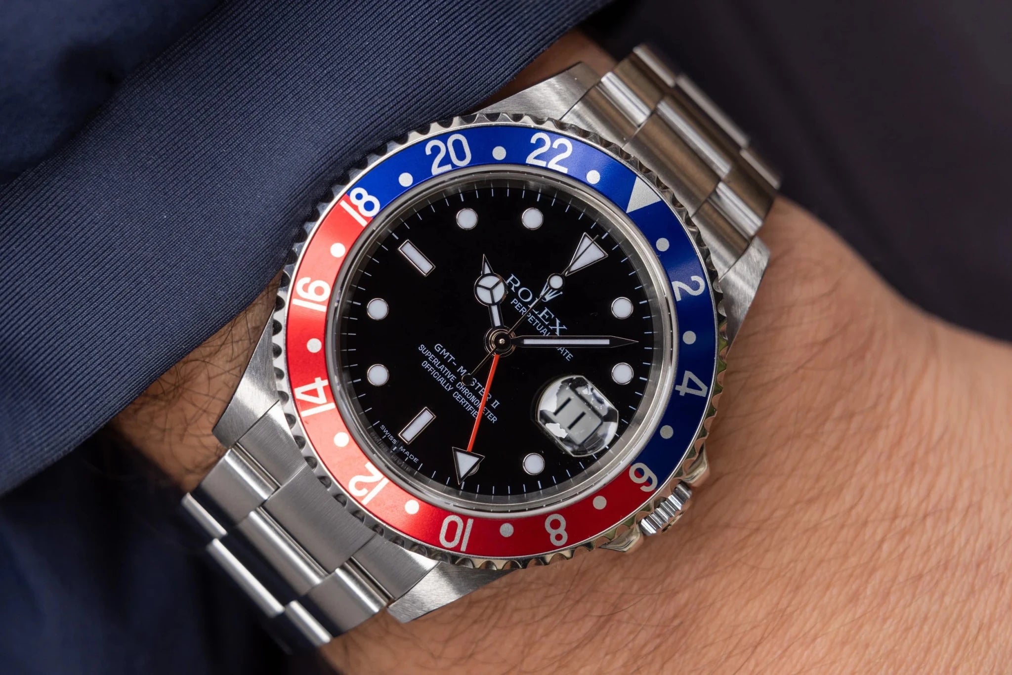 2007 Rolex GMT Master II Ref. 16710 Pepsi | Box and Papers - Sierra Time Co