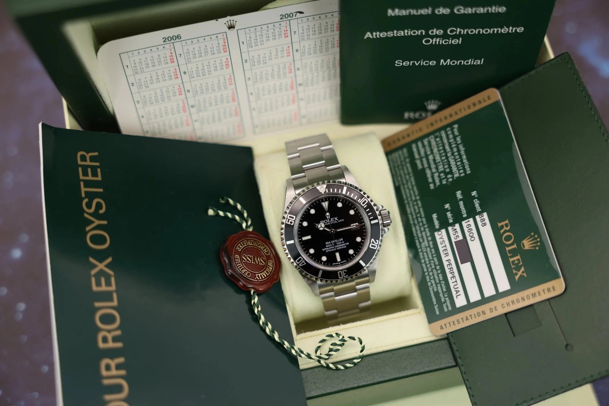 2007 Rolex Sea-Dweller Ref. 16600 | Box and Papers - Sierra Time Co