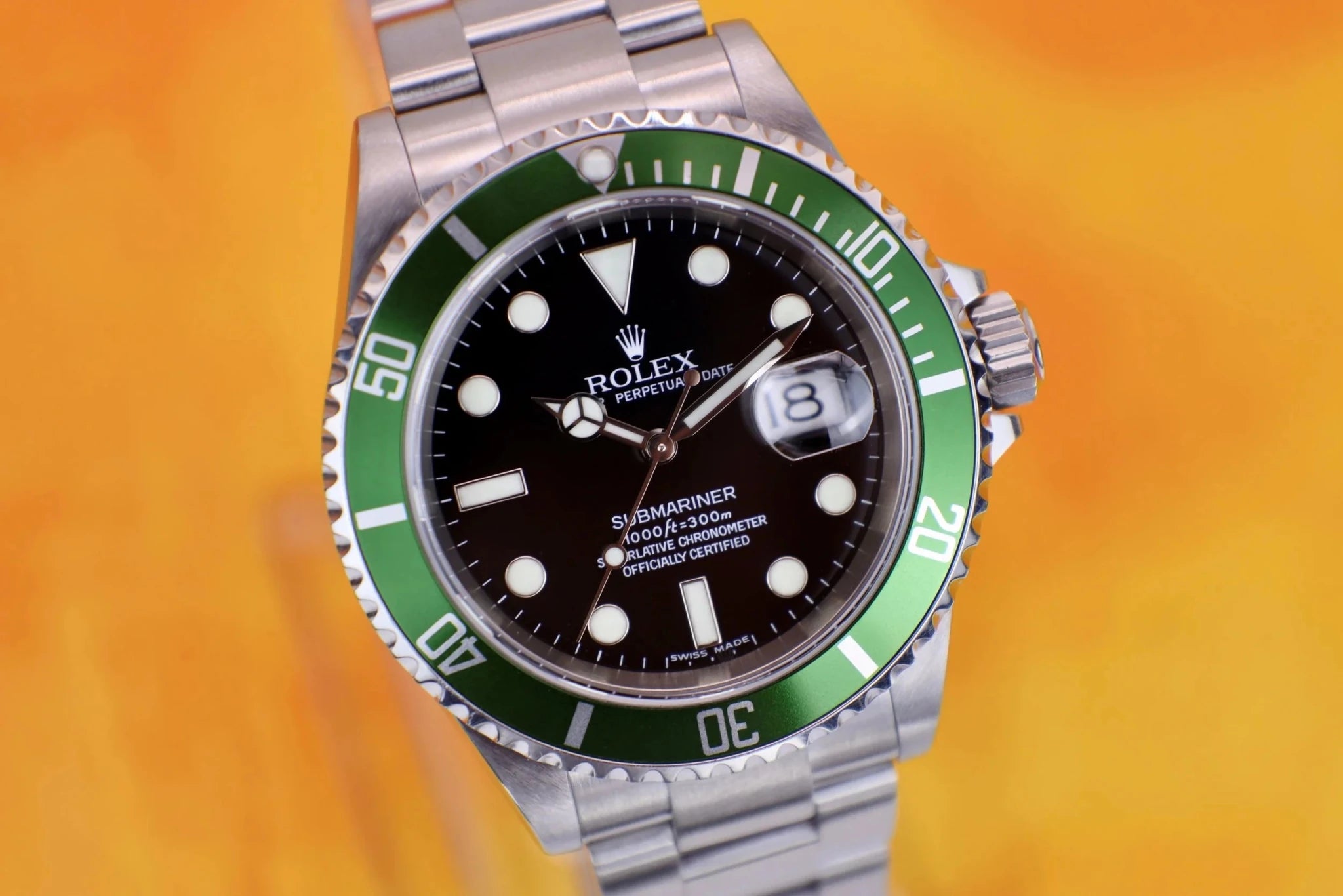 2007 Rolex Submariner Ref. 16610LV Kermit | Box and Papers - Sierra Time Co