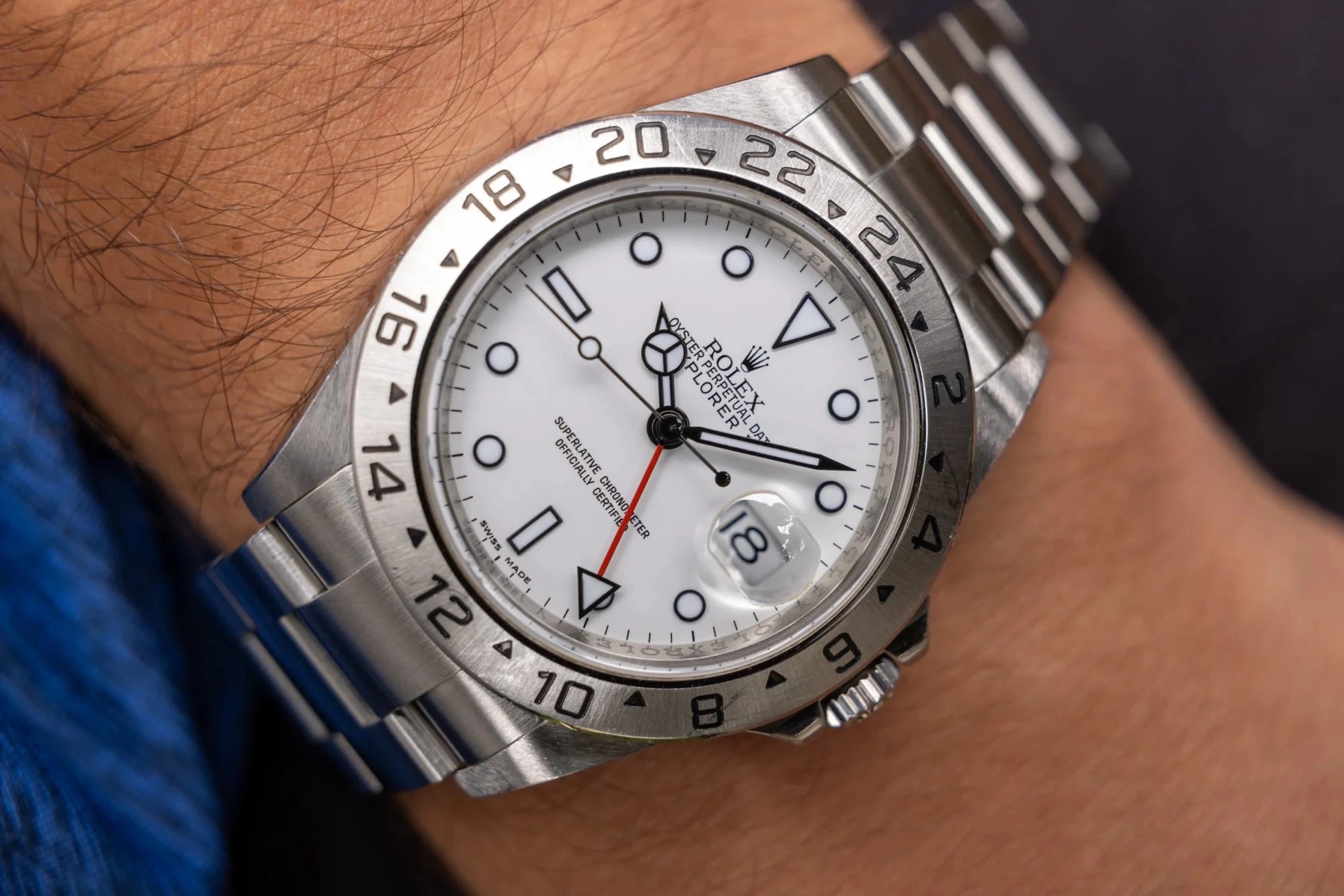 2008 Rolex Explorer II Ref. 16570 Polar | 3186 Movement | Box and Papers - Sierra Time Co