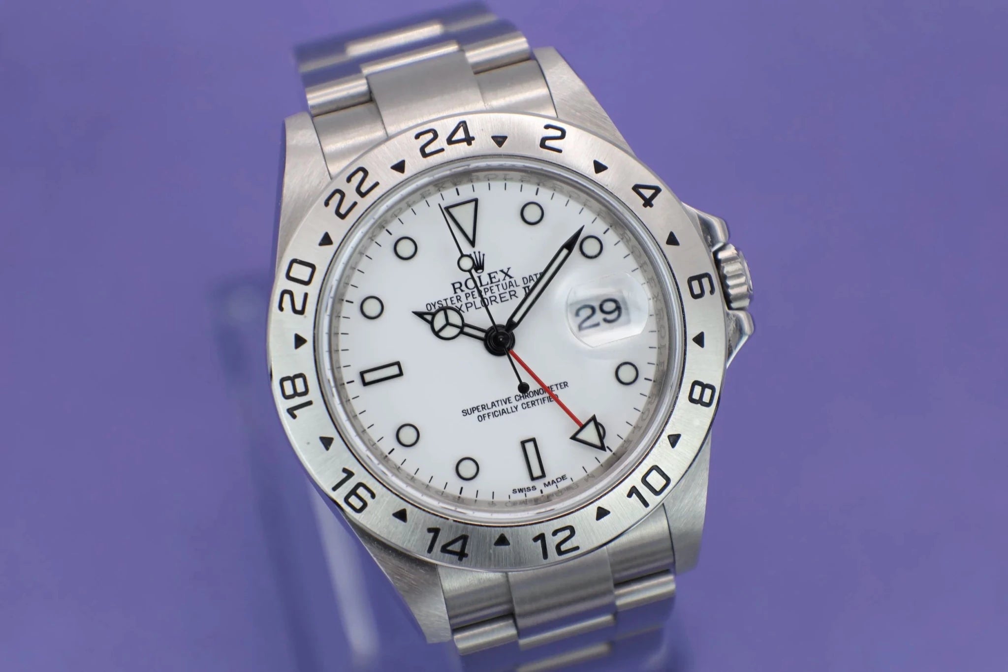 2008 Rolex Explorer II Ref. 16570 Polar | 3186 Movement | Full Set - Sierra Time Co
