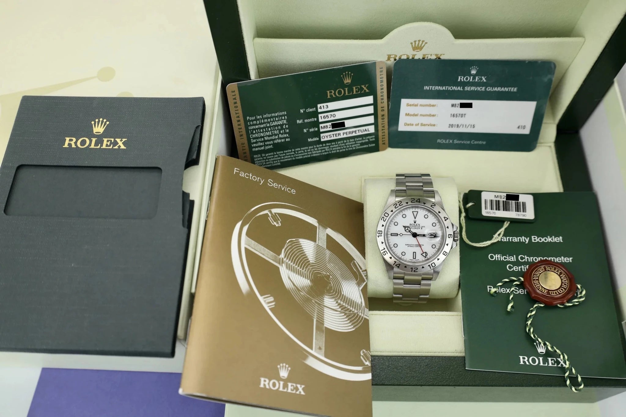 2008 Rolex Explorer II Ref. 16570 Polar | 3186 Movement | Full Set - Sierra Time Co