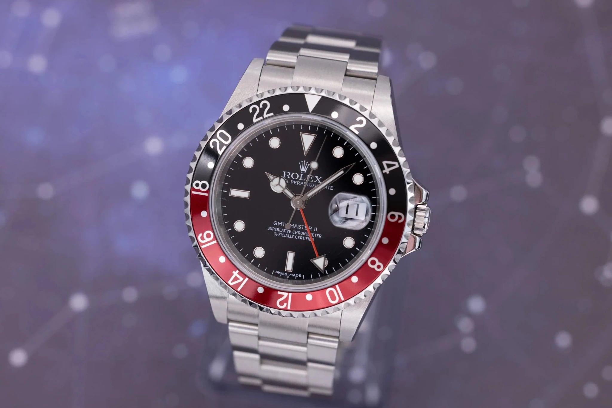 2008 Rolex GMT Master II Ref. 16710 Coke | NOS | Error Stick Dial | 3186 Movement | Box and Papers - Sierra Time Co