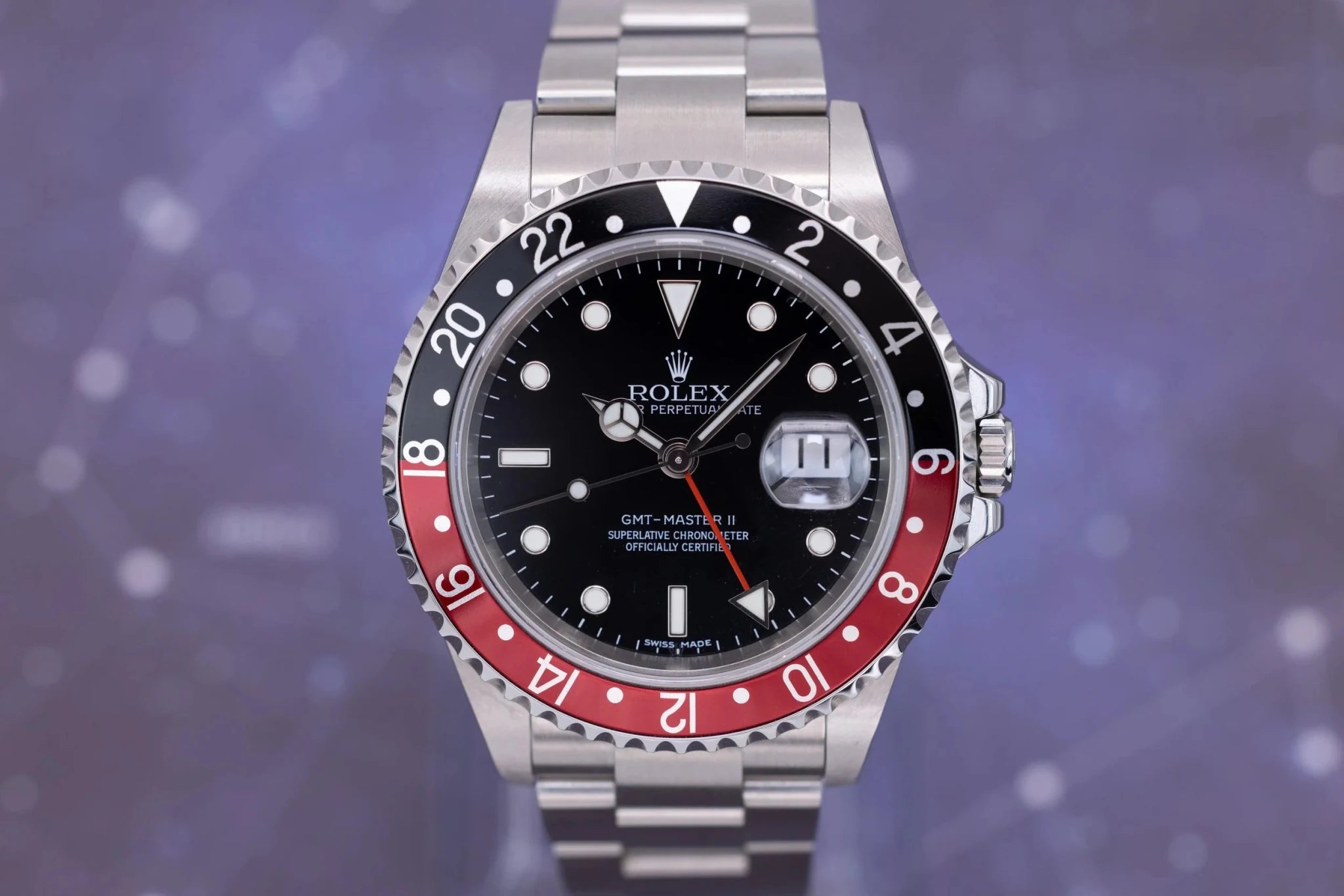 2008 Rolex GMT Master II Ref. 16710 Coke | NOS | Error Stick Dial | 3186 Movement | Box and Papers - Sierra Time Co