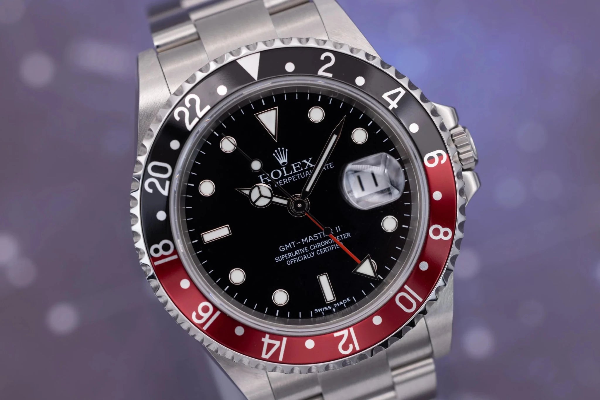 2008 Rolex GMT Master II Ref. 16710 Coke | NOS | Error Stick Dial | 3186 Movement | Box and Papers - Sierra Time Co
