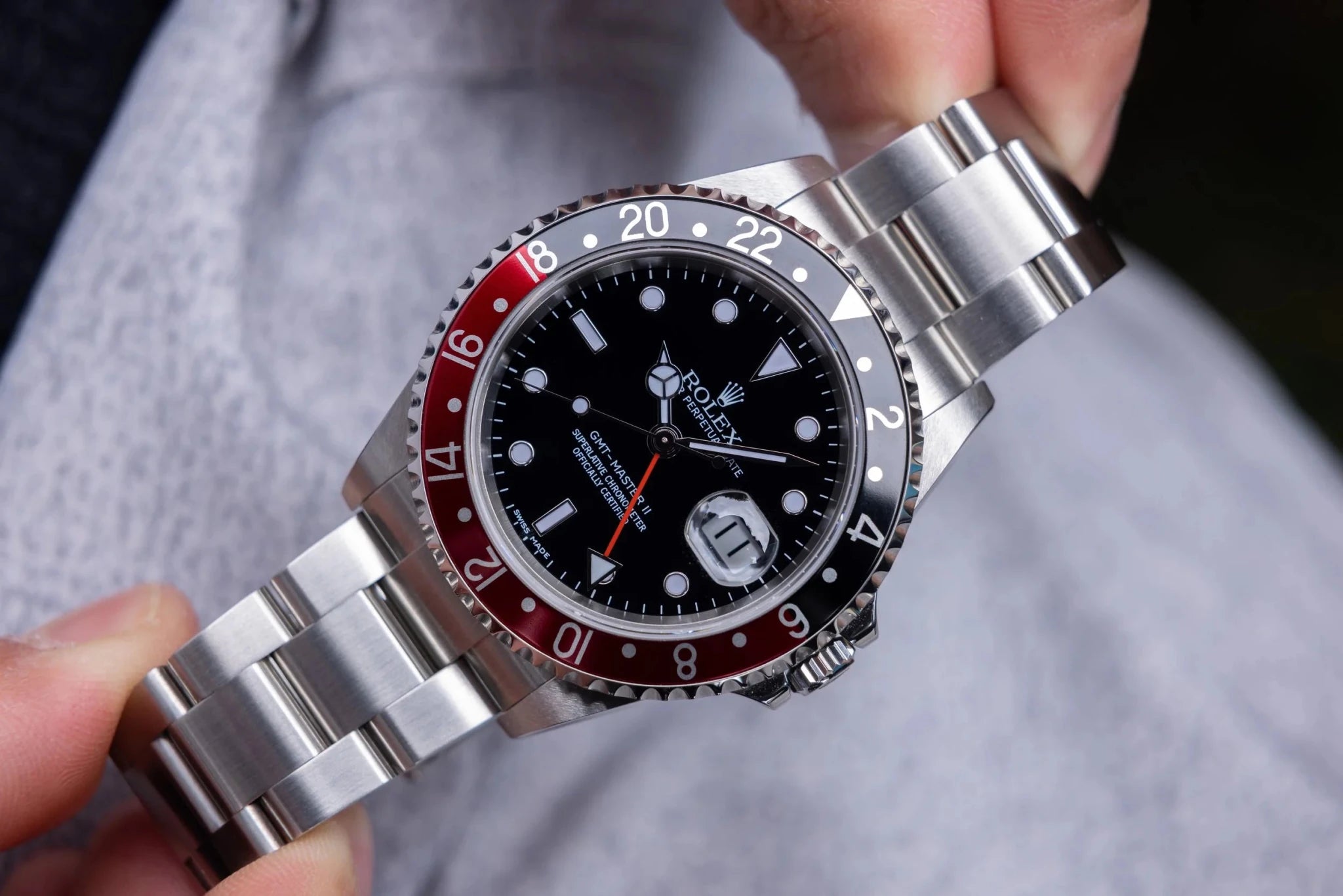 2008 Rolex GMT Master II Ref. 16710 Coke | NOS | Error Stick Dial | 3186 Movement | Box and Papers - Sierra Time Co