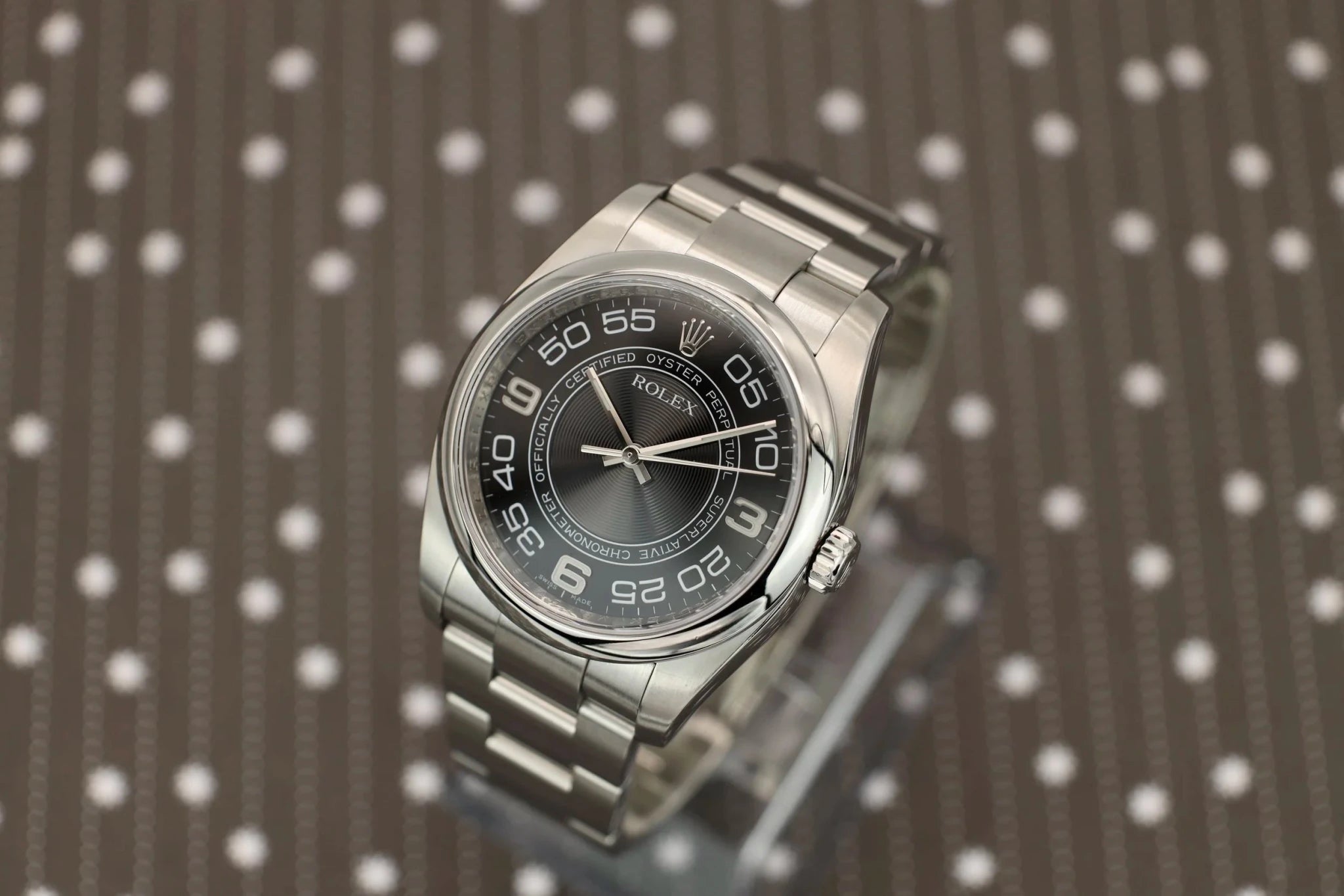 2008 Rolex Oyster Perpetual Ref. 116000 | Black Concentric Dial | Box and Papers - Sierra Time Co