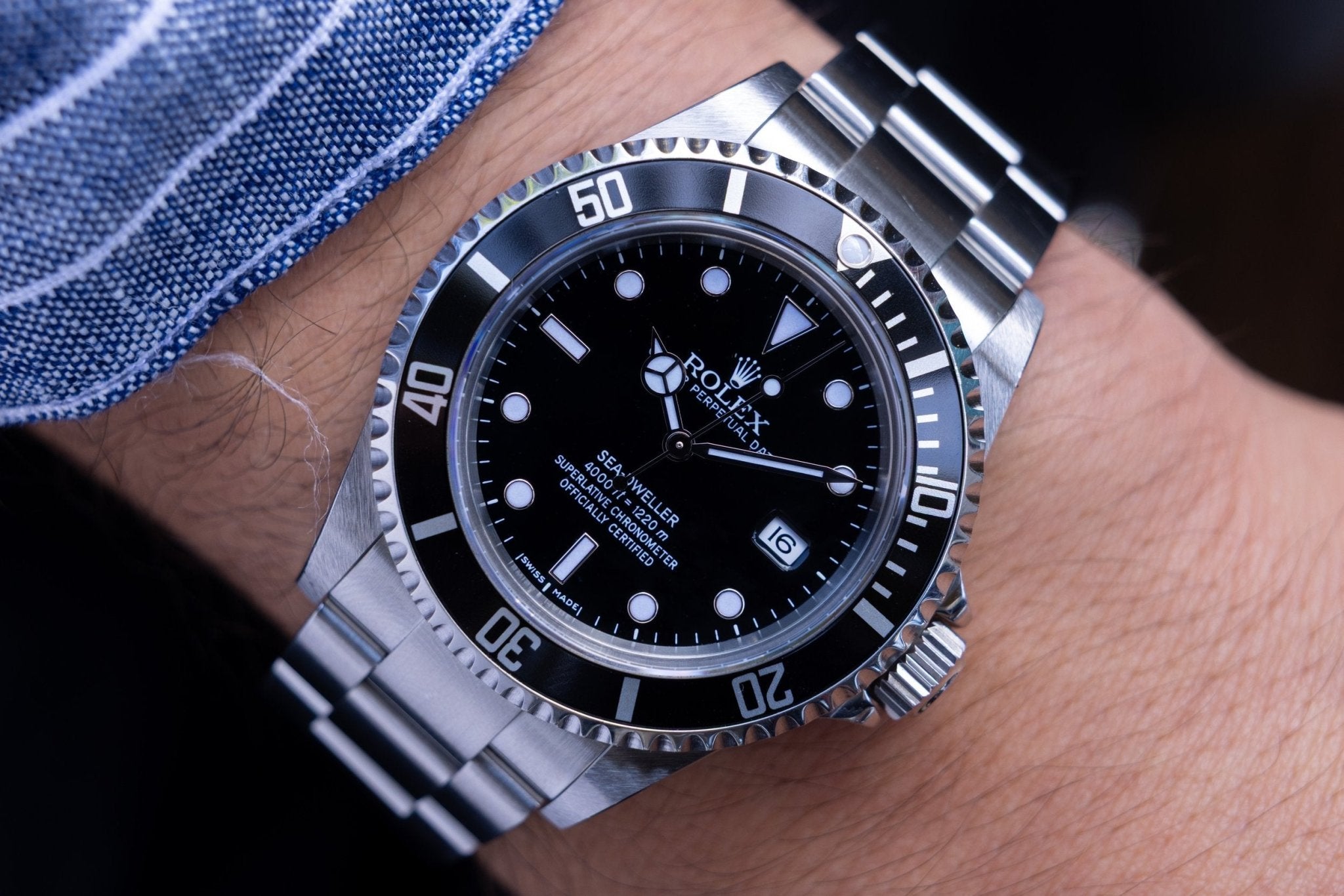 2008 Rolex Sea-Dweller Ref. 16600 | No-Holes Case | Box and Papers - Sierra Time Co