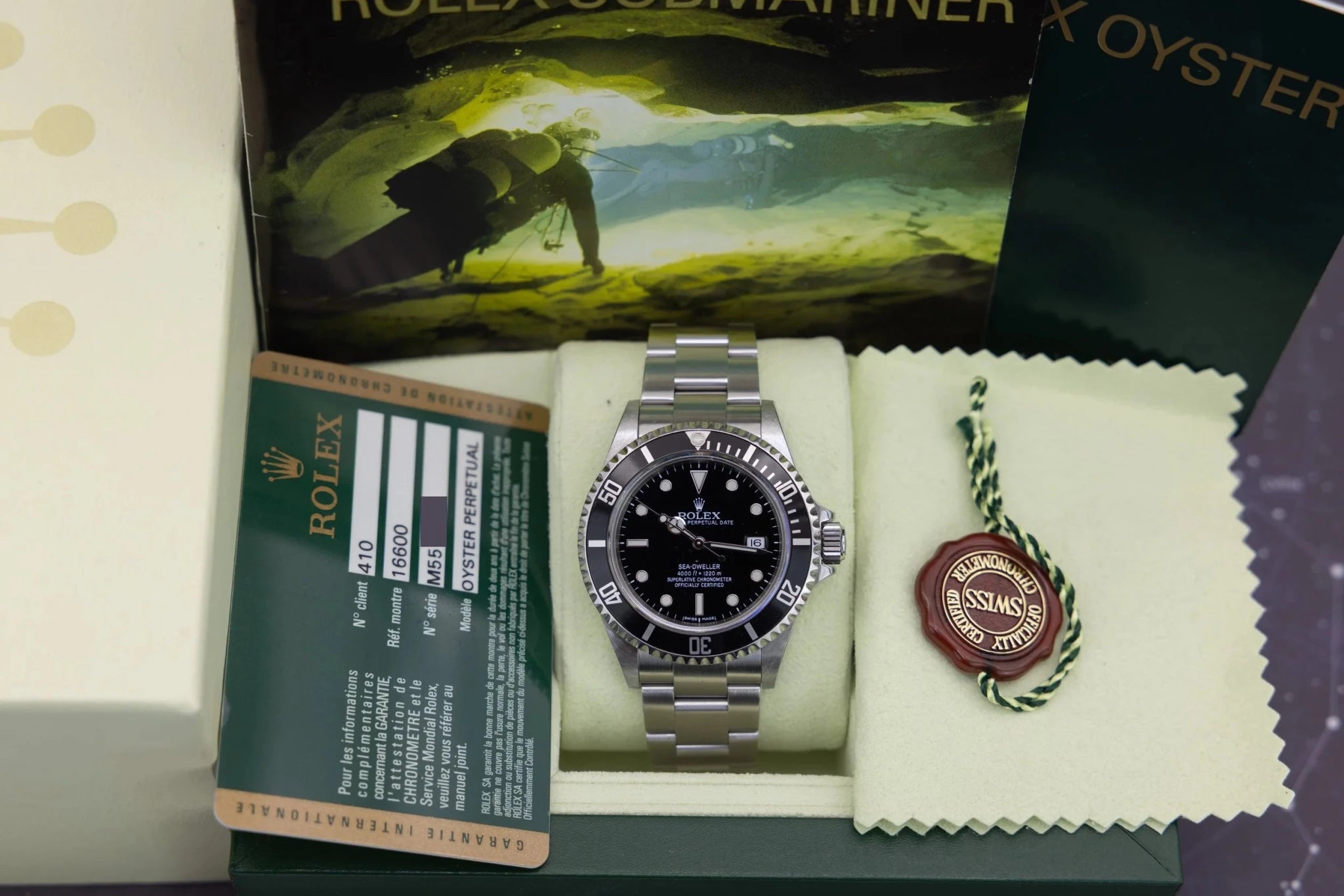 2008 Rolex Sea-Dweller Ref. 16600 | No-Holes Case | Box and Papers - Sierra Time Co