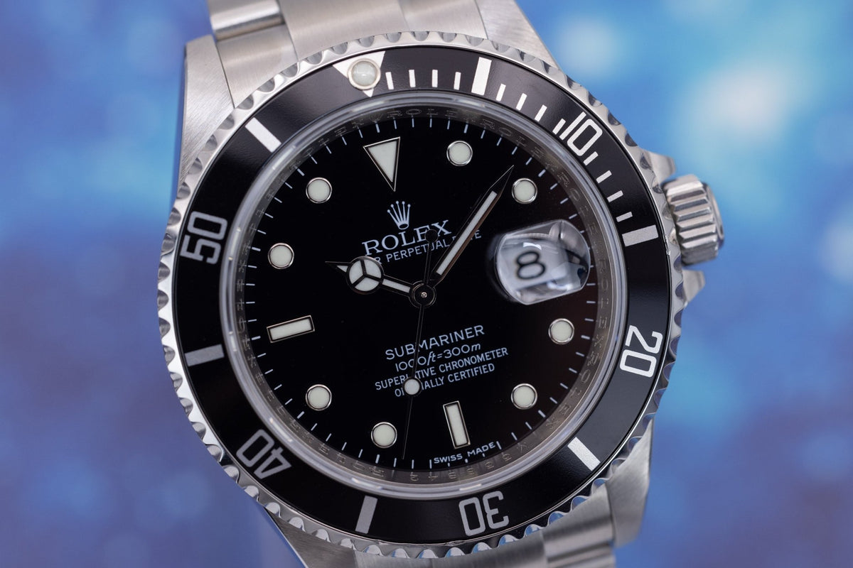 2008 Rolex Submariner Date Ref. 16610 | No-Holes Case | Box and Papers - Sierra Time Co