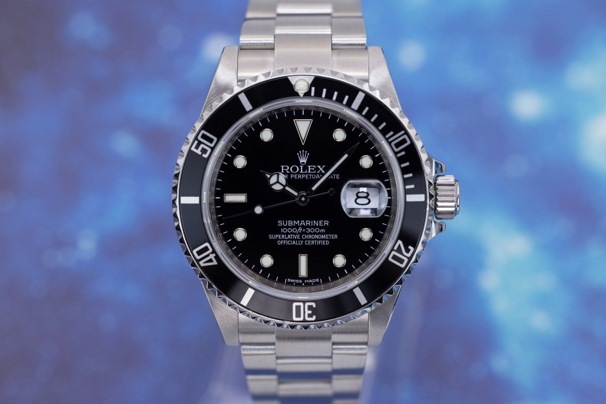 2008 Rolex Submariner Date Ref. 16610 | No-Holes Case | Box and Papers - Sierra Time Co