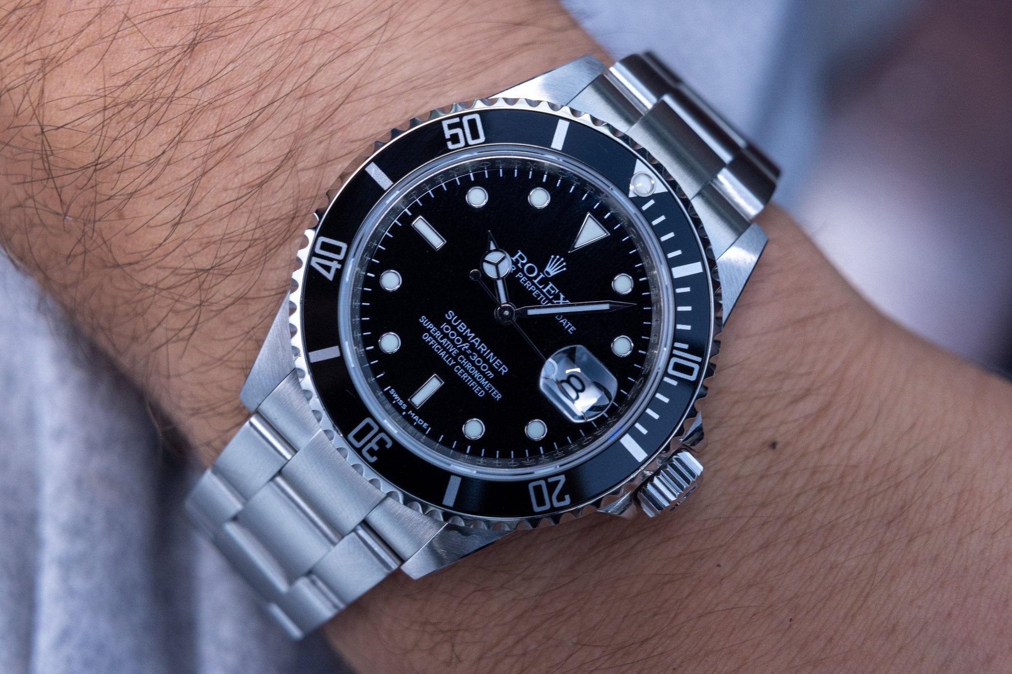 2008 Rolex Submariner Date Ref. 16610 | No-Holes Case | Box and Papers - Sierra Time Co