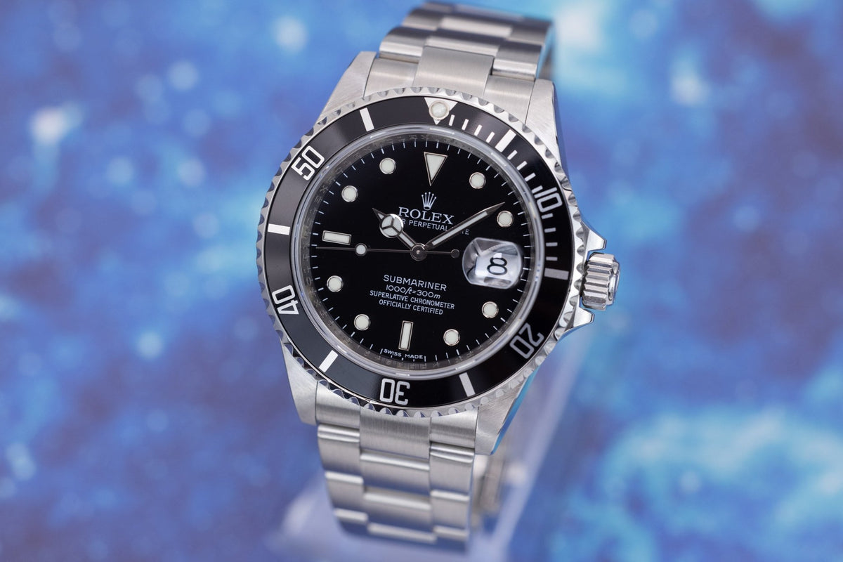 2008 Rolex Submariner Date Ref. 16610 | No-Holes Case | Box and Papers - Sierra Time Co