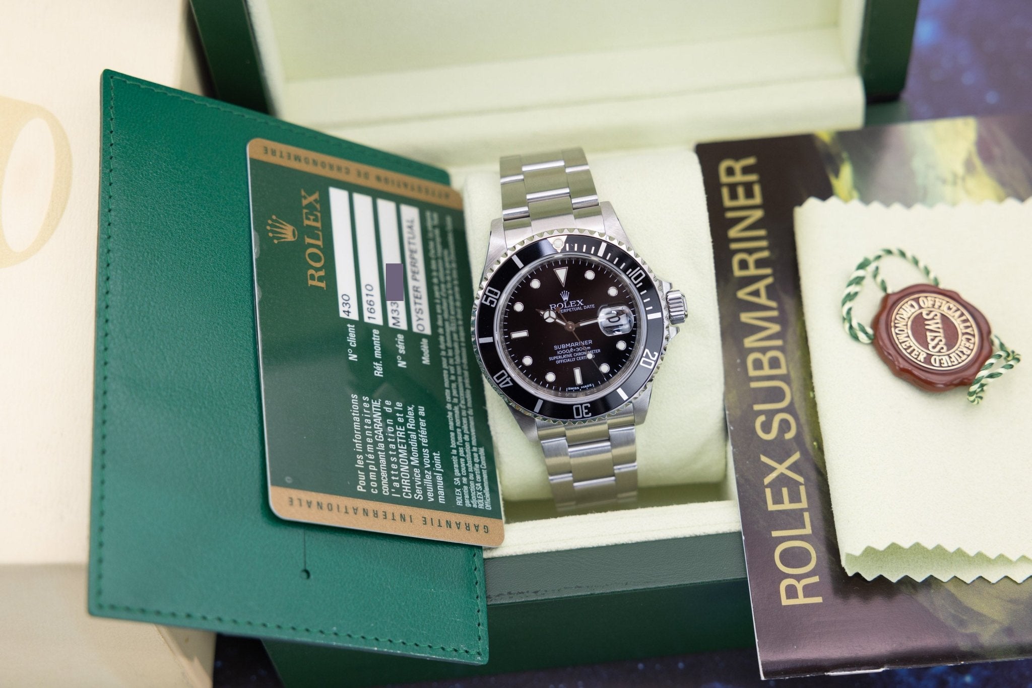 2008 Rolex Submariner Date Ref. 16610 | No-Holes Case | Box and Papers - Sierra Time Co