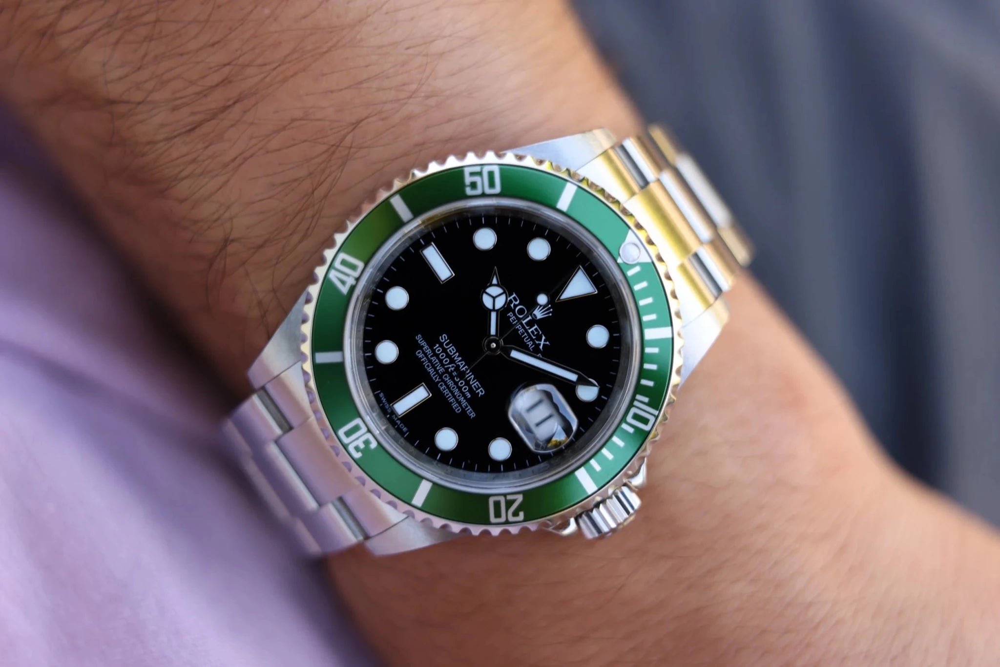 2008 Rolex Submariner Ref. 16610LV Kermit - Sierra Time Co