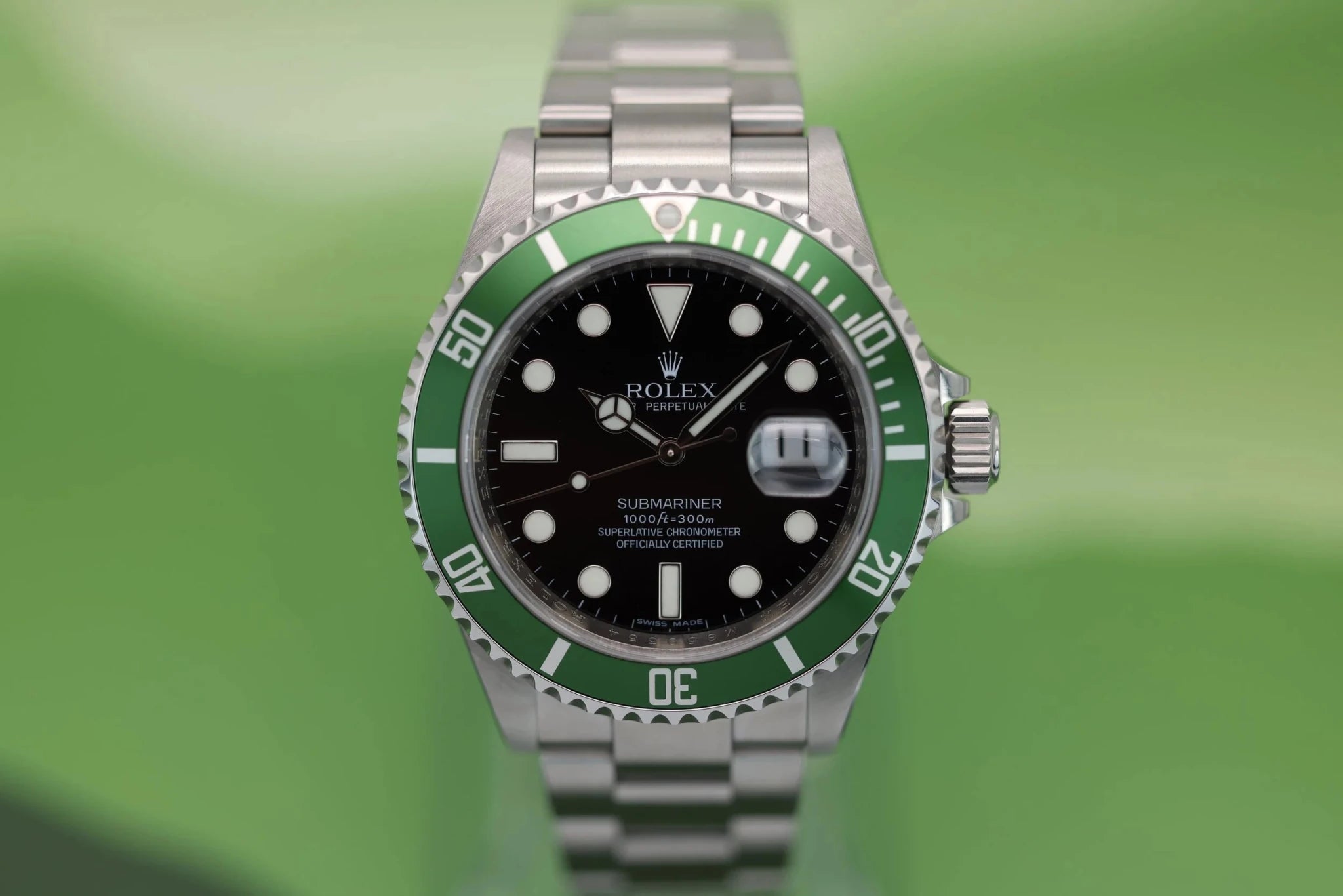 2008 Rolex Submariner Ref. 16610LV | Kermit | Box and Papers - Sierra Time Co