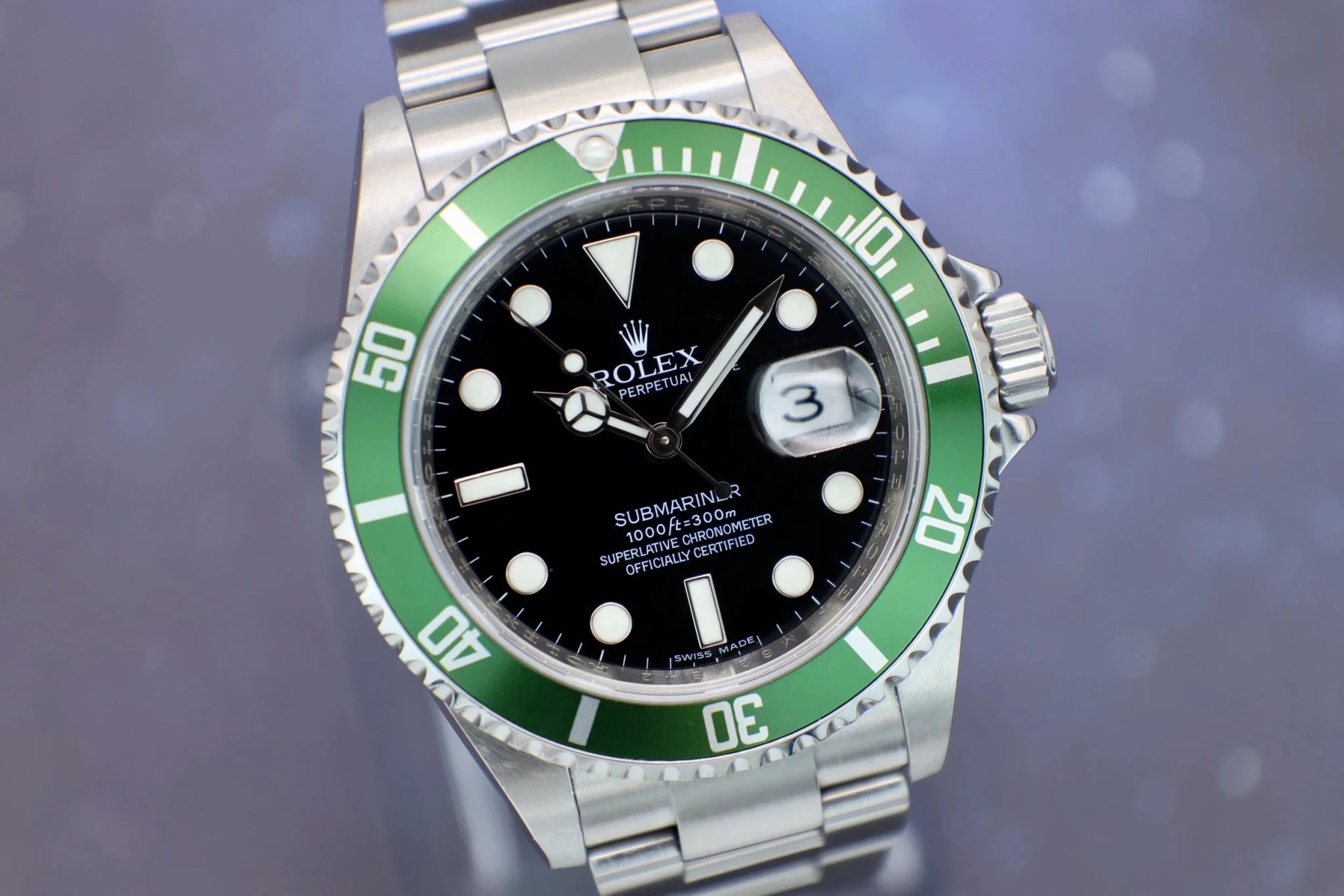 2008 Rolex Submariner Ref. 16610LV Kermit | Full Set - Sierra Time Co