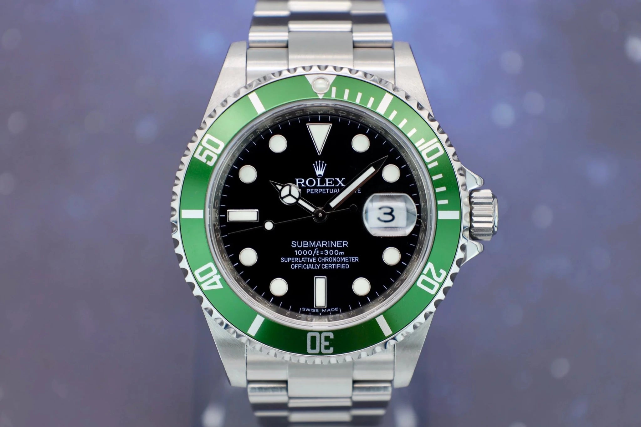 2008 Rolex Submariner Ref. 16610LV Kermit | Full Set - Sierra Time Co