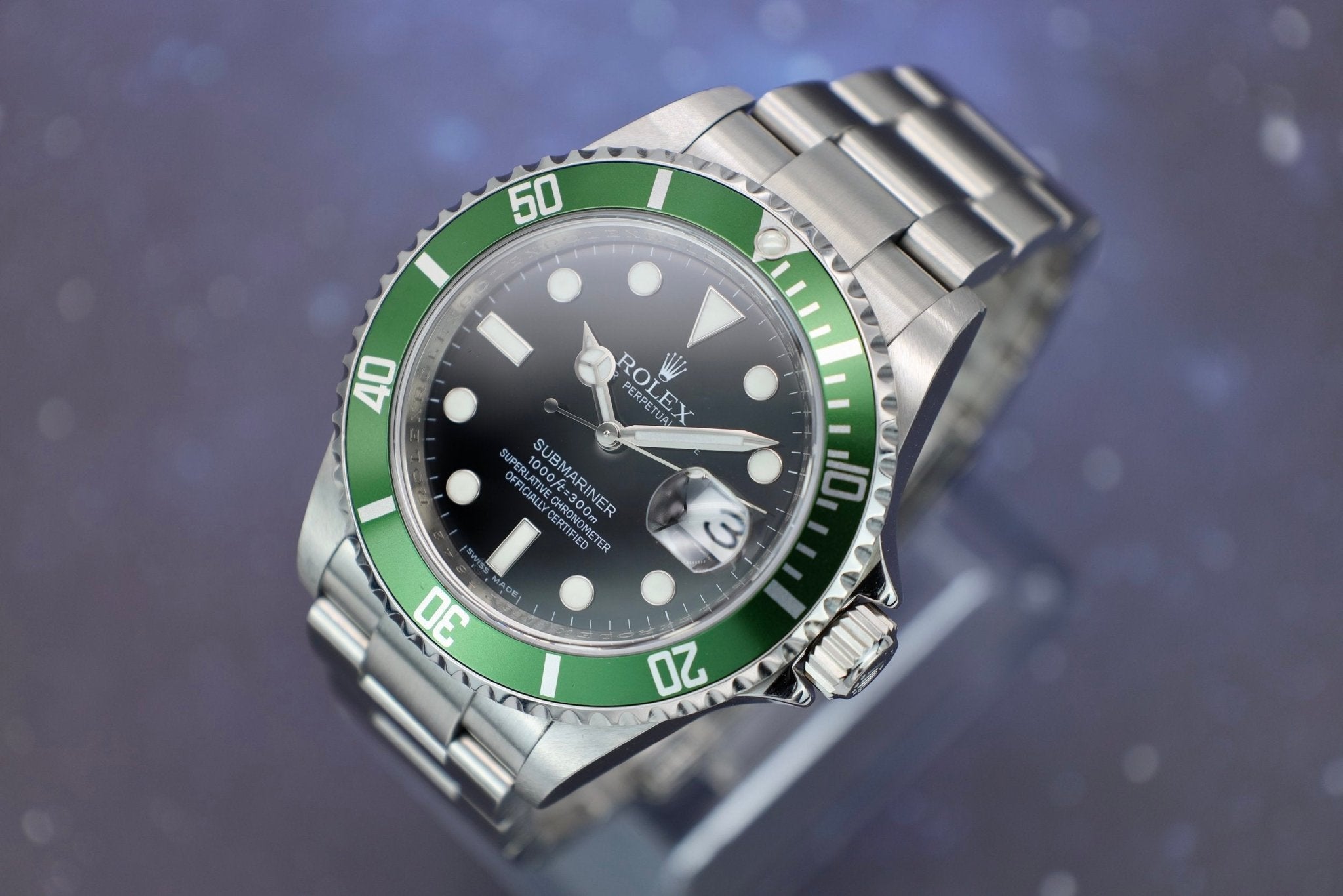2008 Rolex Submariner Ref. 16610LV Kermit | Full Set - Sierra Time Co