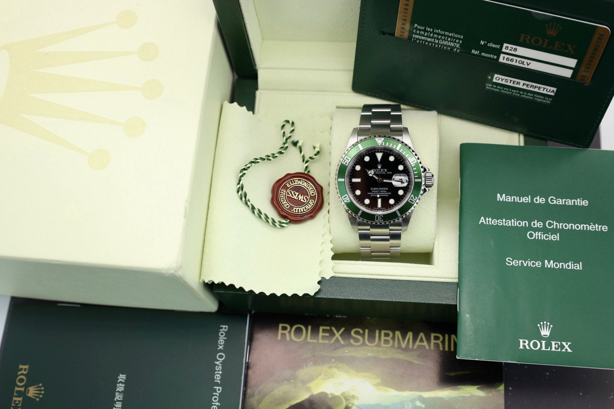 2008 Rolex Submariner Ref. 16610LV Kermit | Full Set - Sierra Time Co