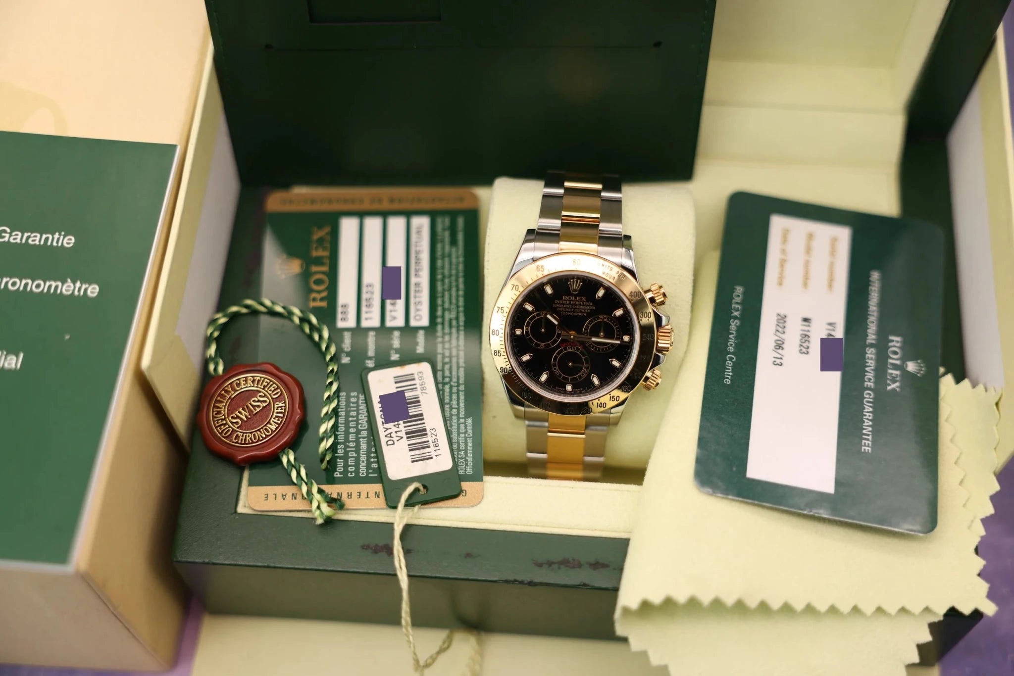 2009 Rolex Daytona Ref. 116523 | Black Dial | Box and Papers - Sierra Time Co