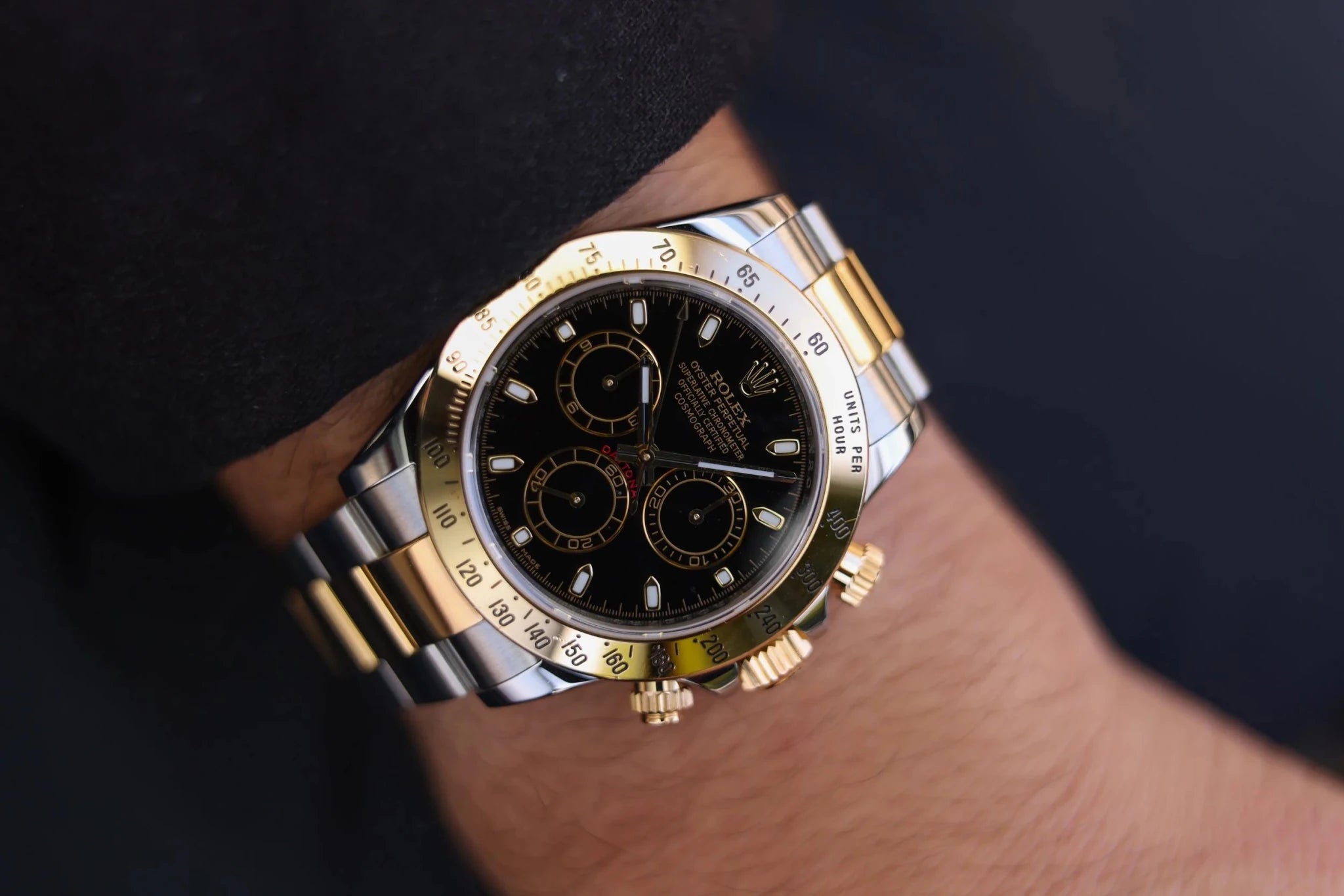 2009 Rolex Daytona Ref. 116523 | Black Dial | Box and Papers - Sierra Time Co