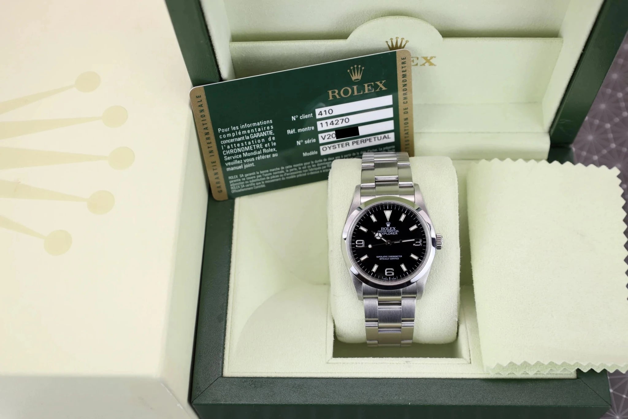 2009 Rolex Explorer I Ref. 114270 | Box and Papers - Sierra Time Co