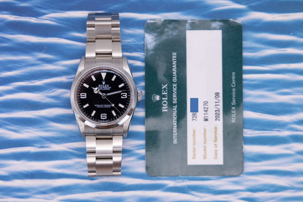 2009 Rolex Explorer I Ref. 114270 | Like New Condition | RSC Service Card - Sierra Time Co