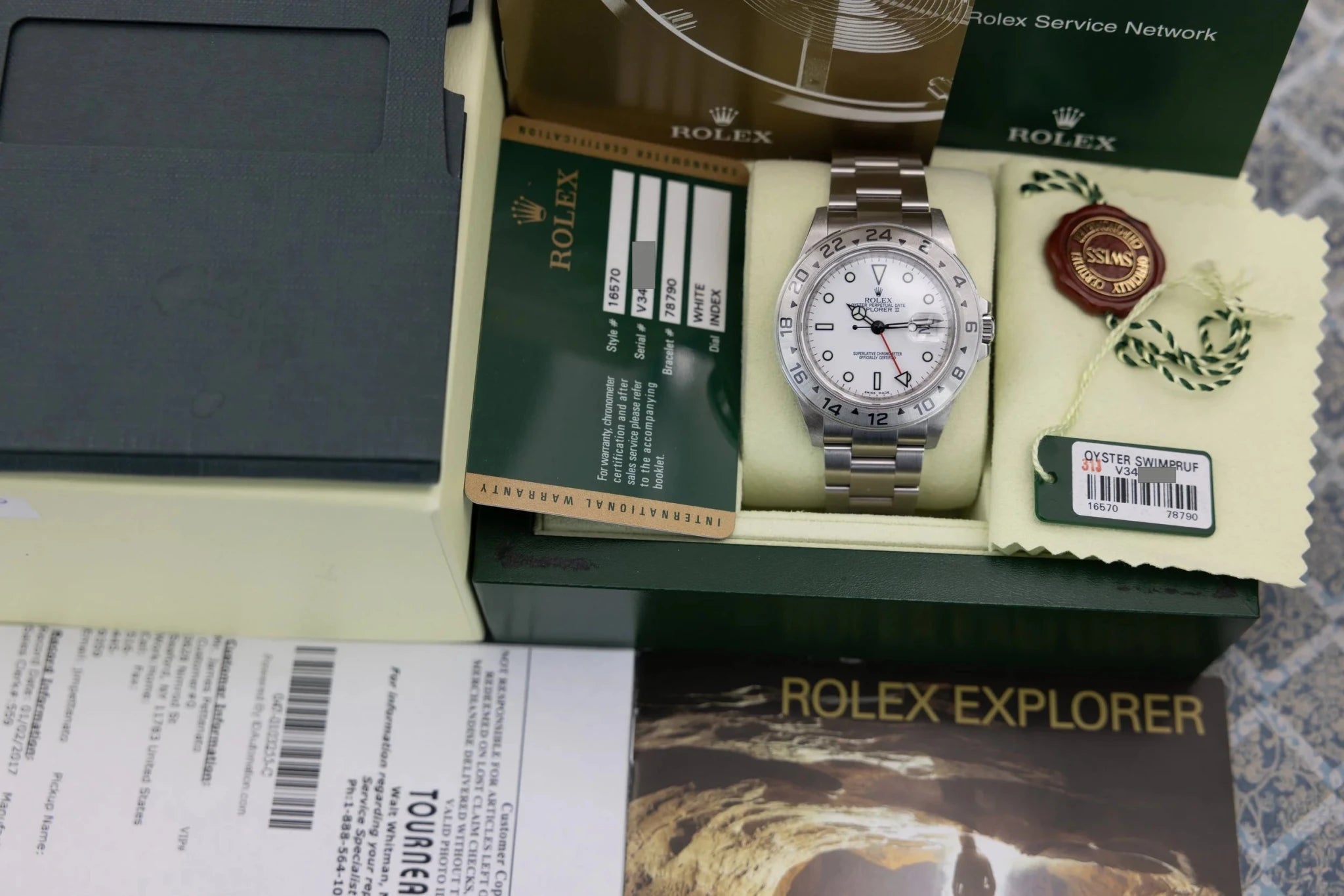 2009 Rolex Explorer II Ref. 16570 Polar | 3186 Movement | Engraved Rehaut | Full Set - Sierra Time Co