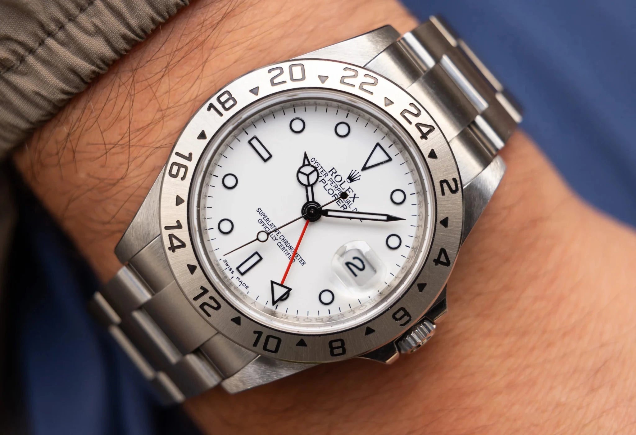 2009 Rolex Explorer II Ref. 16570 Polar | 3186 Movement | Engraved Rehaut | Full Set - Sierra Time Co