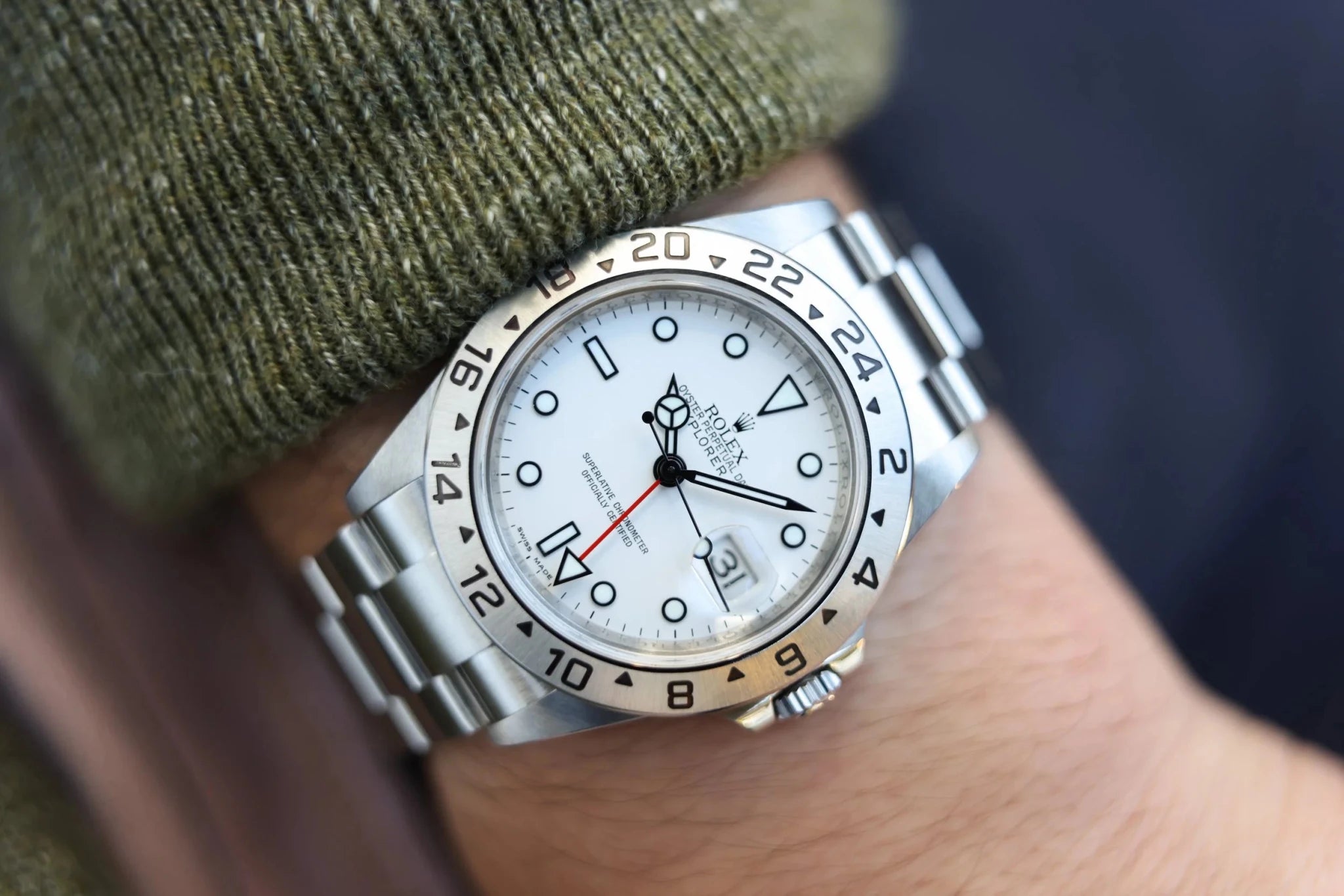 2009 Rolex Explorer II Ref. 16570 Polar | 3186 Movement | Full Set - Sierra Time Co